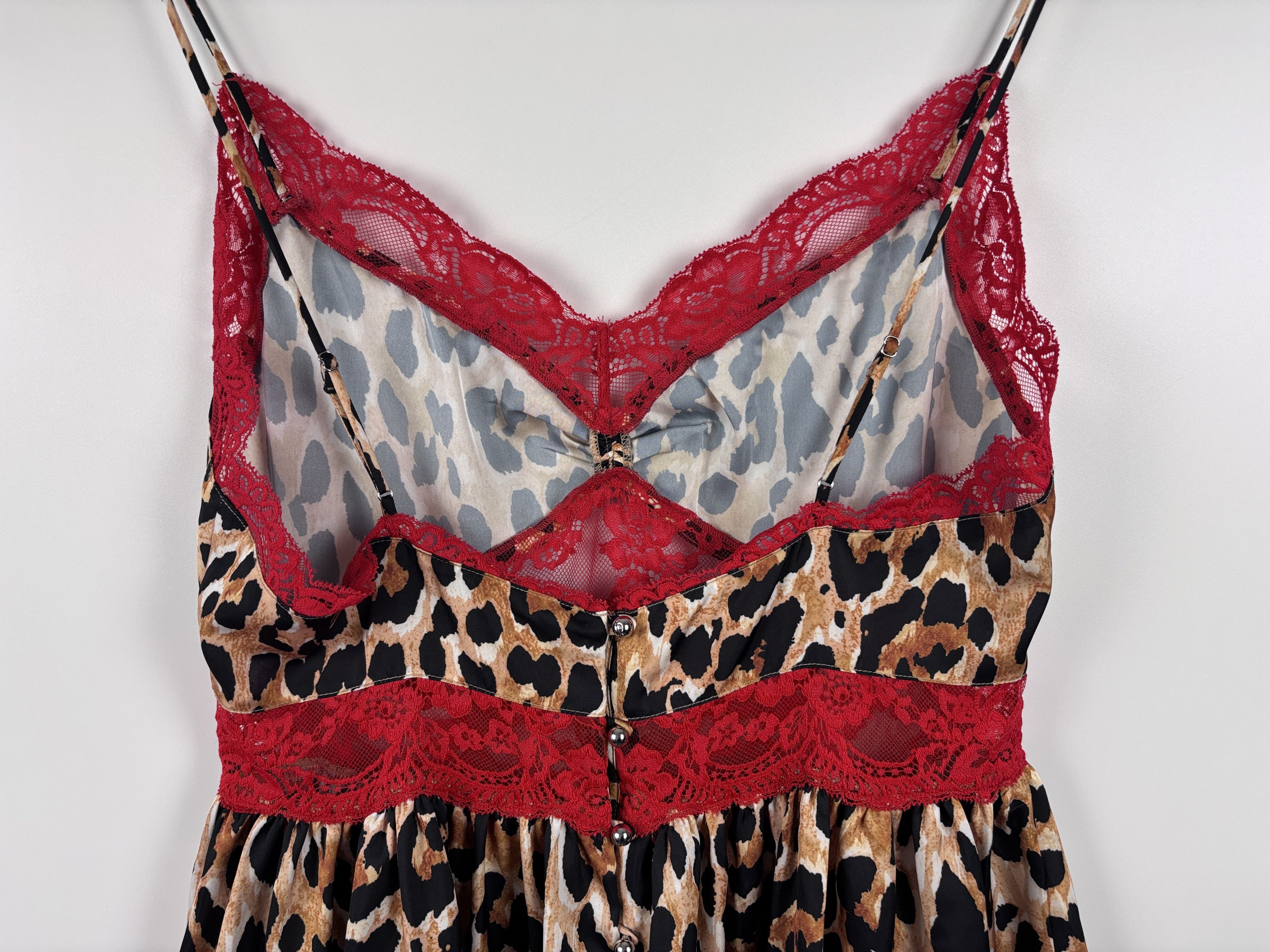 Paco Rabanne x H&M Leopard Mini Lace Dress Multicolor Size S
