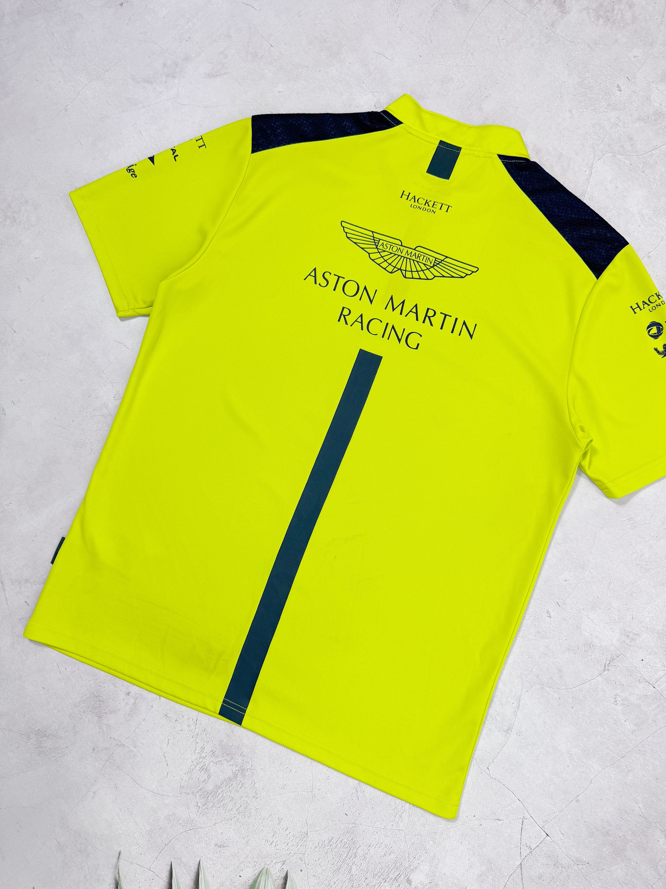 Hackett Aston Martin Racing F1 Team Polo T-Shirt by Hacket London Size US L / EU 52-54 / 3 - 14 Thumbnail