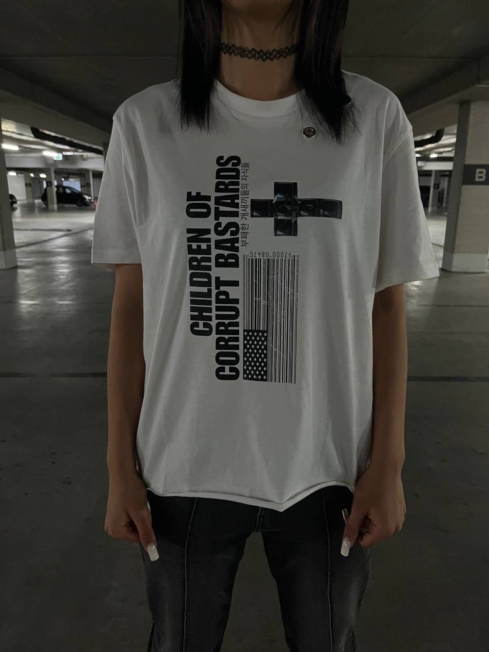 Japanese Brand white t-shirt y2k archive rick owens streetwe Size US L / EU 52-54 / 3 - 3 Thumbnail