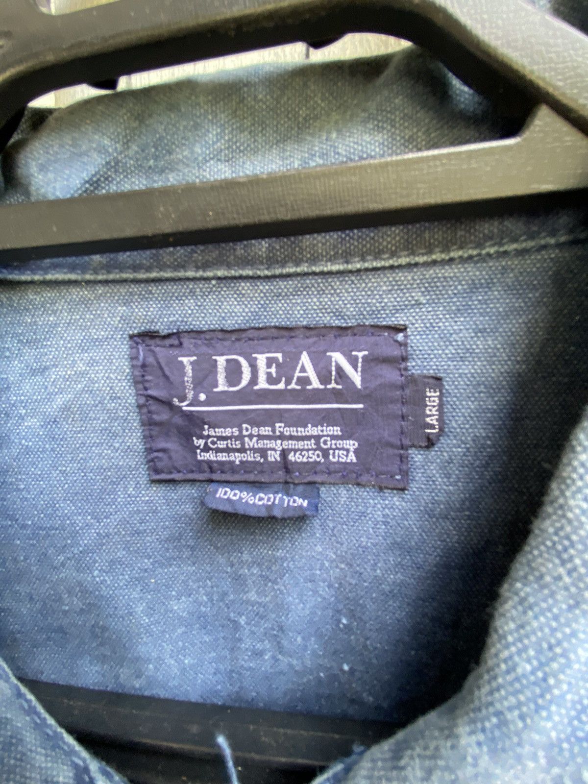 Vintage Vintage James Dean Oversized Denim Chore Jacket Size US L / EU 52-54 / 3 - 8 Thumbnail