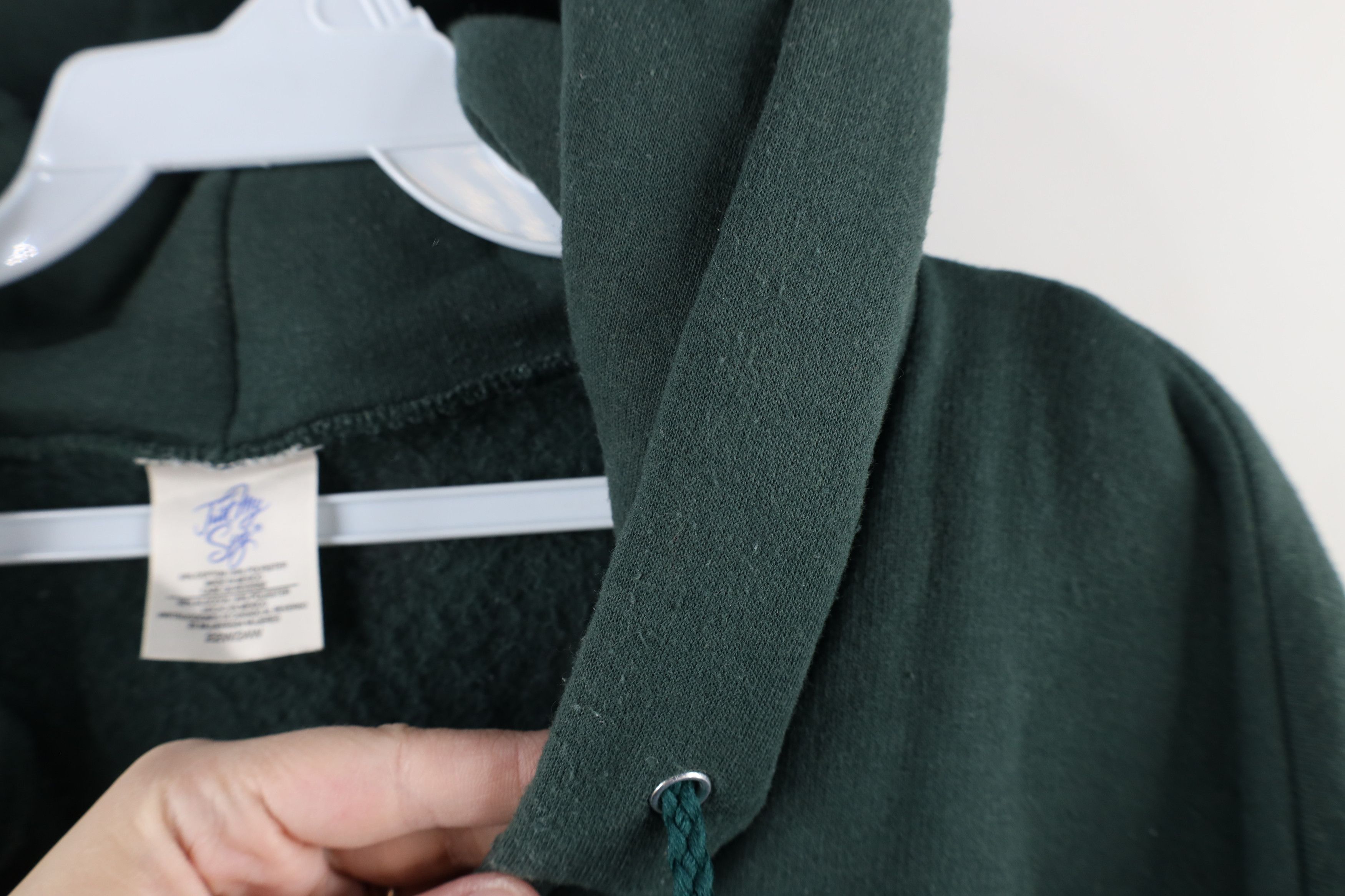 Vintage Vintage 90s Streetwear Full Zip Hoodie Sweatshirt Green Size 3XL / US 20-22 - 7 Thumbnail