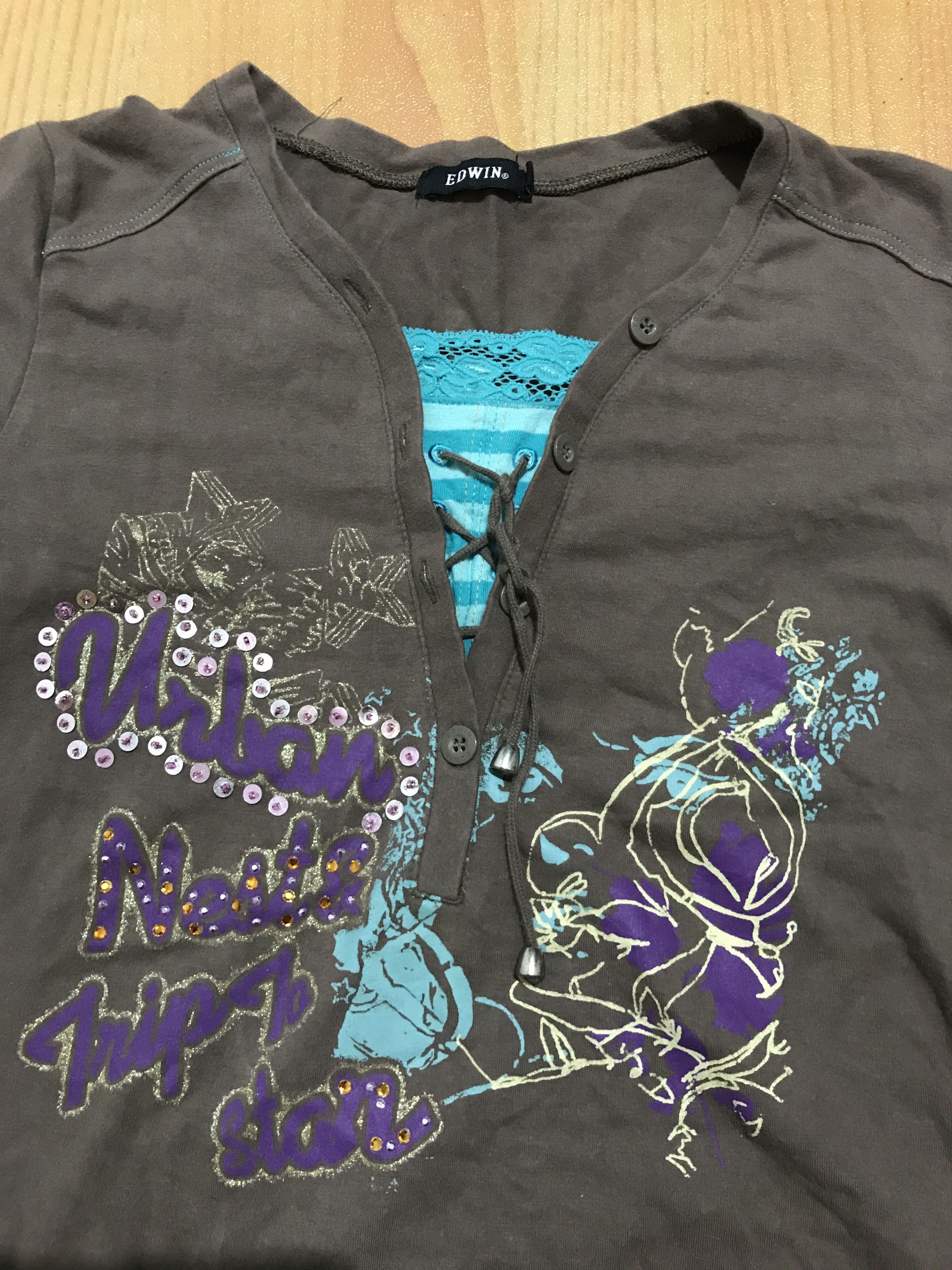 Edwin × Hysteric Glamour × Japanese Brand Y2k edwin hybrid longsleeve t-shirts double layers Size US S / EU 44-46 / 1 - 3 Thumbnail