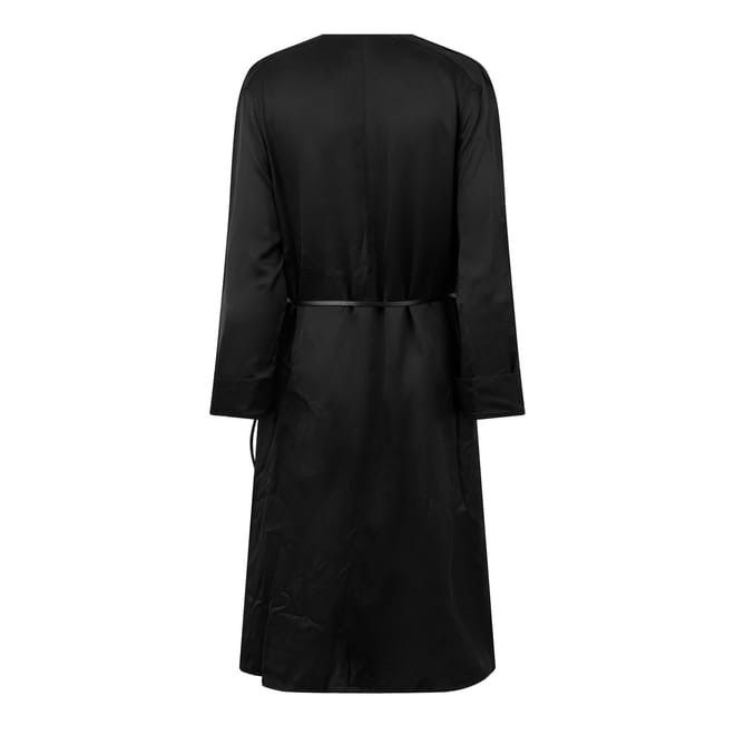 Bottega Veneta Bottega Veneta Gathered V-Neck Mini Wrap Dress in Black Size M / US 6-8 / IT 42-44 - 2 Thumbnail