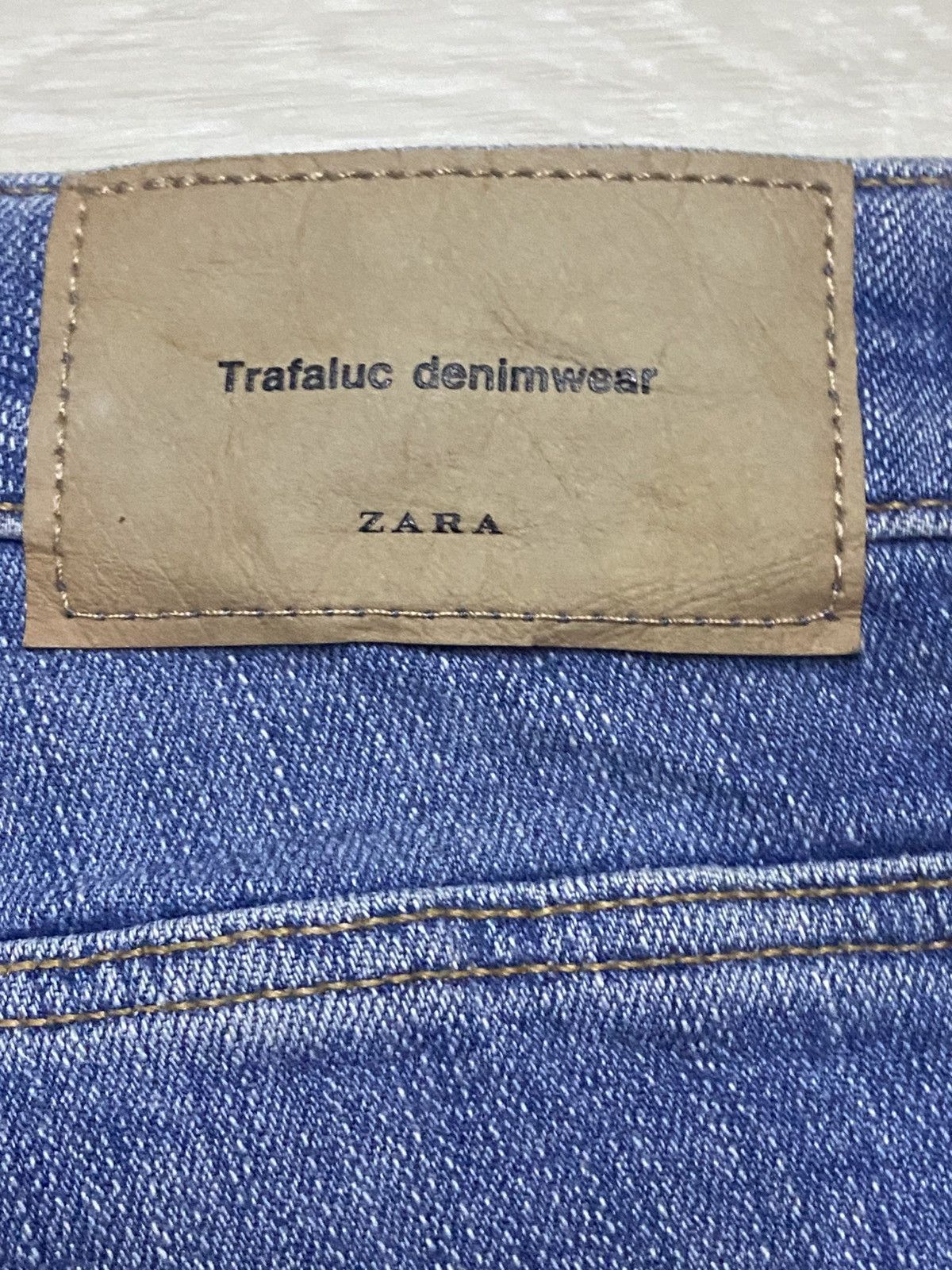 Rhude × Zara Zara Trafaluc Denim Wear Strech Embroidered Frayer Leg Jeans Size 26" / US 2 / IT 38 - 17 Thumbnail