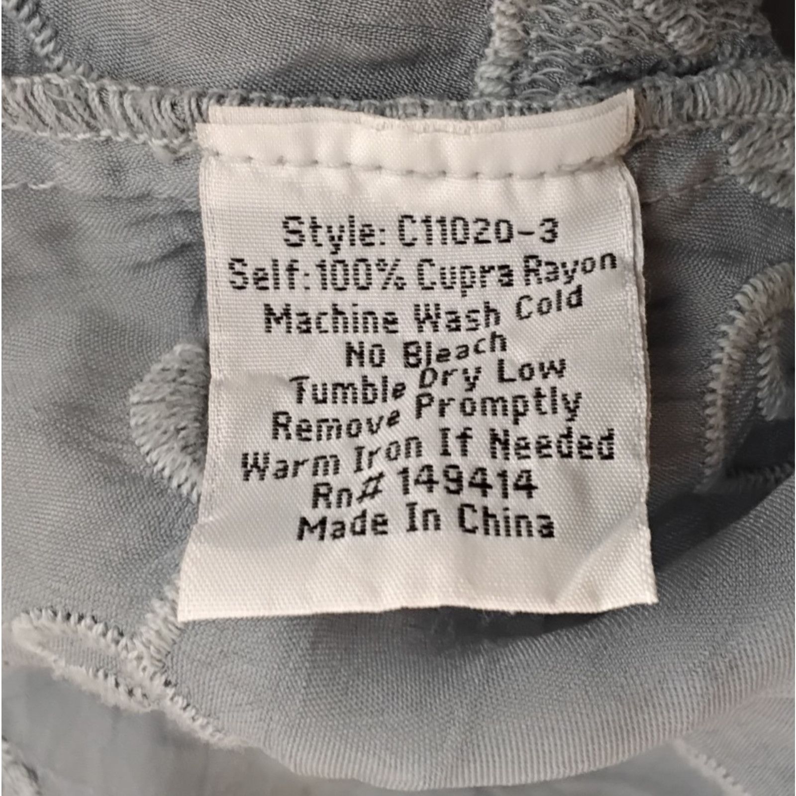 Johnny Was Johnny Was Embroidered Top Women's S Light Blue Gray Eyelets Size S / US 4 / IT 40 - 7 Thumbnail