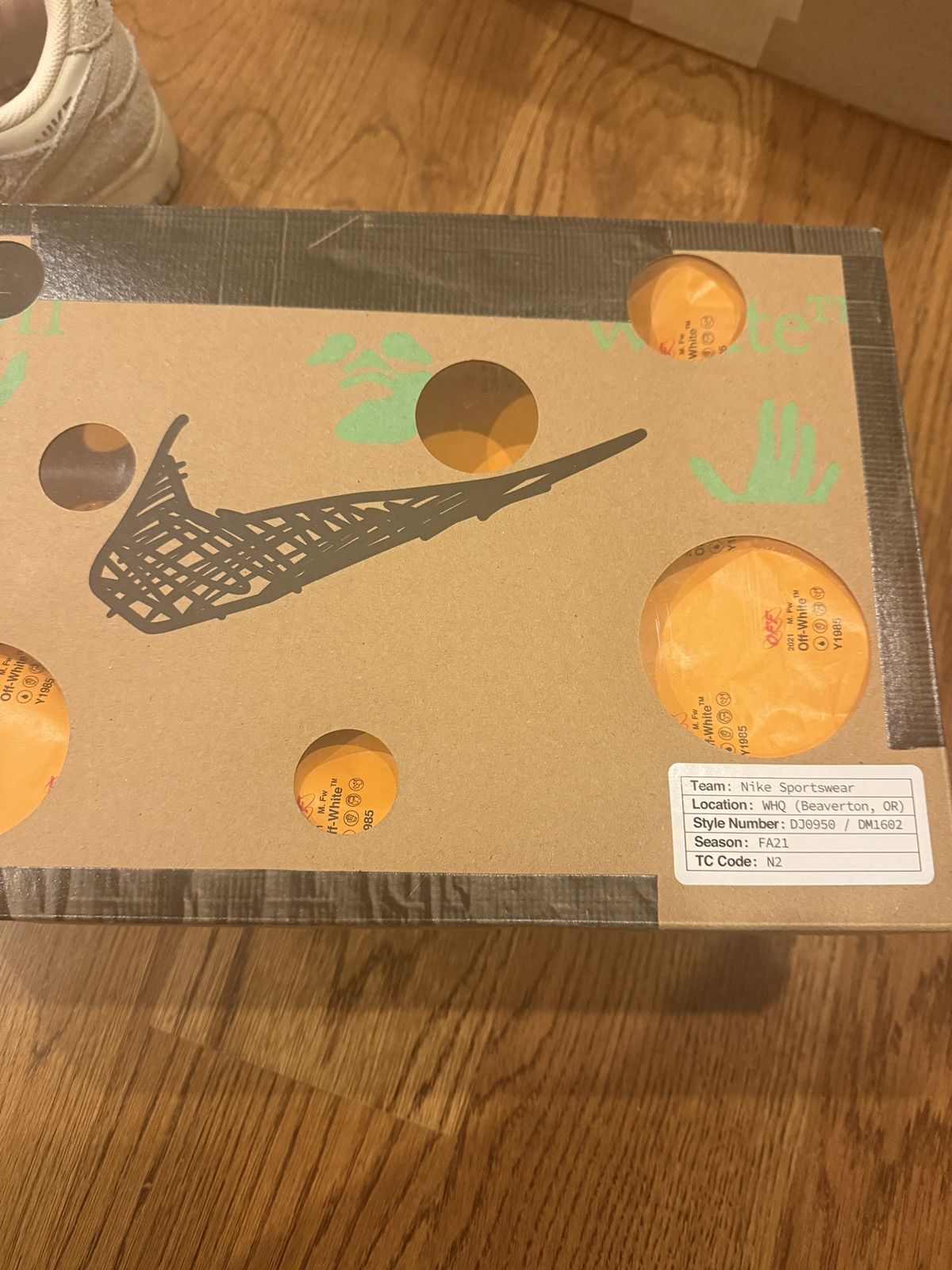 Nike × Off-White Nike Off-White Dunks Lot 11 size 11.5 Size US 11.5 / EU 44-45 - 17 Thumbnail