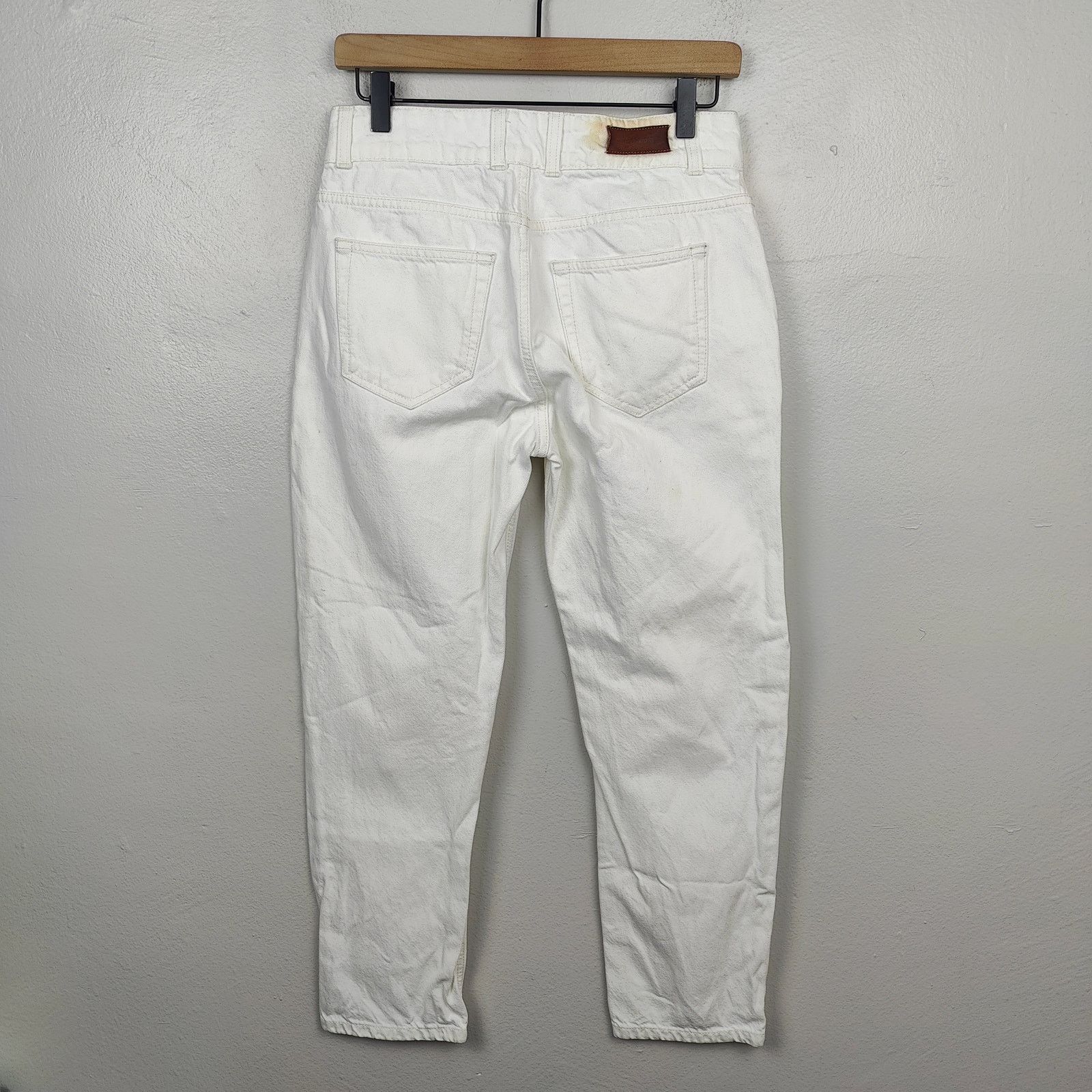 Tom Wood Tom Wood W Straight Jeans Womens 27x30 Vintage White Size 27" / US 4 / IT 40 - 6 Thumbnail