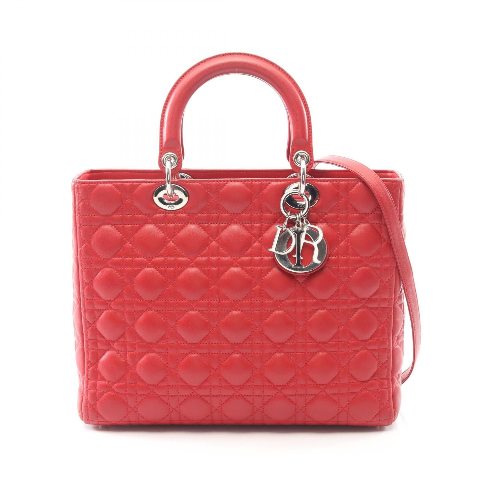 Dior Dior Dior Lady Dior Leather Handbag Leather Handbag MO556 DUTY FREE for USA Size ONE SIZE - 1 Thumbnail