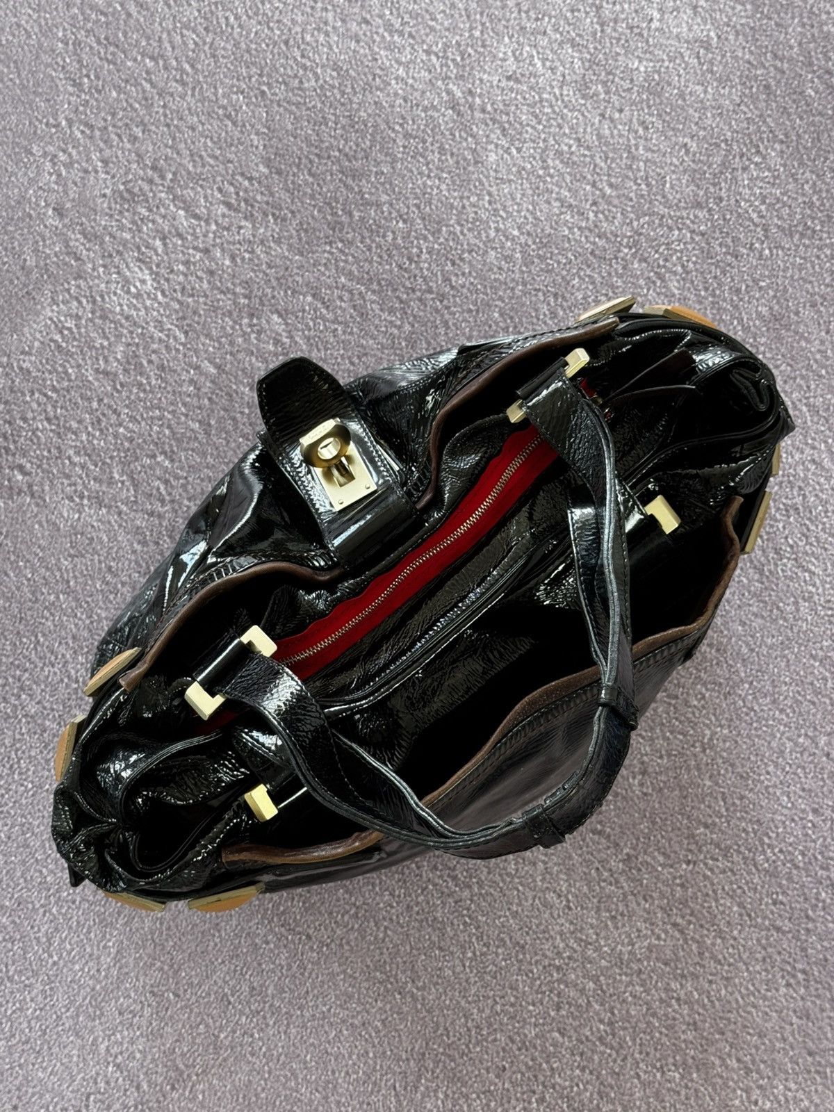 Chloe Chloe 00s Avant Garde Leather Audra Handle Bag Size ONE SIZE - 10 Thumbnail