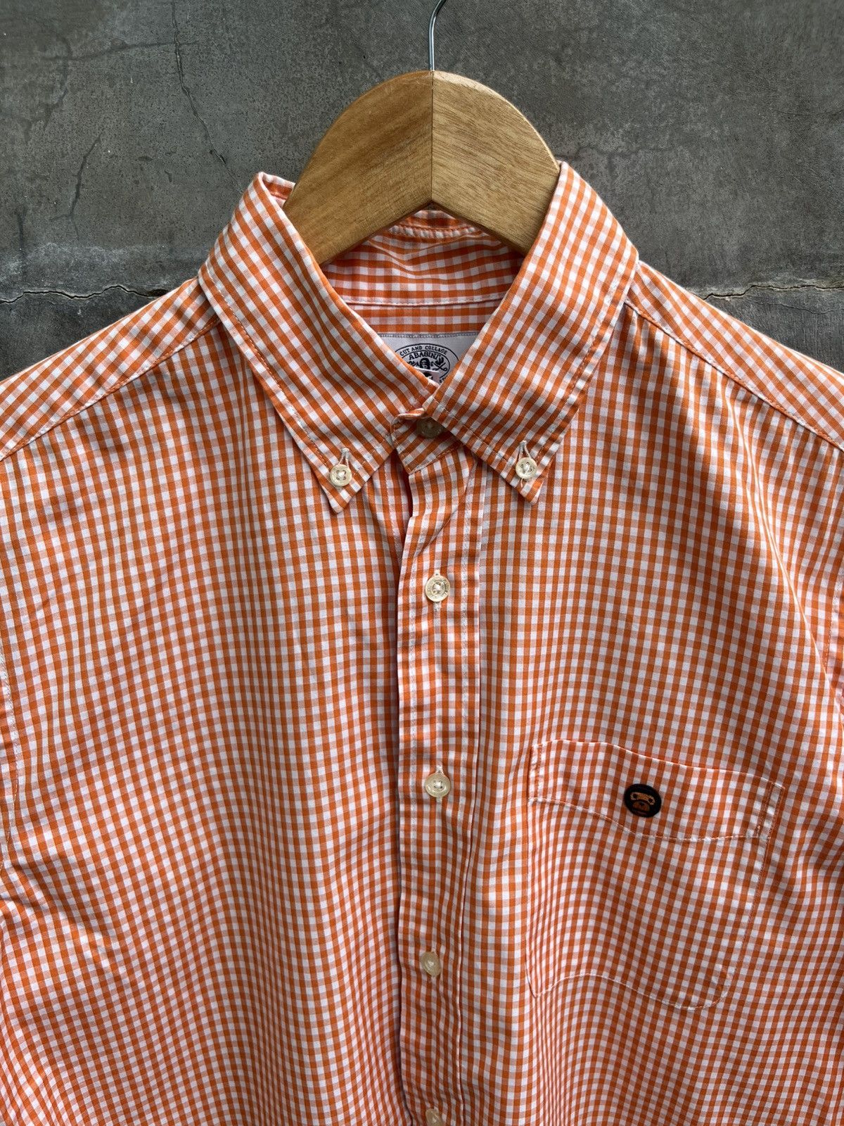 Bape Gingham Button Up Shirt Size US L / EU 52-54 / 3 - 4 Thumbnail