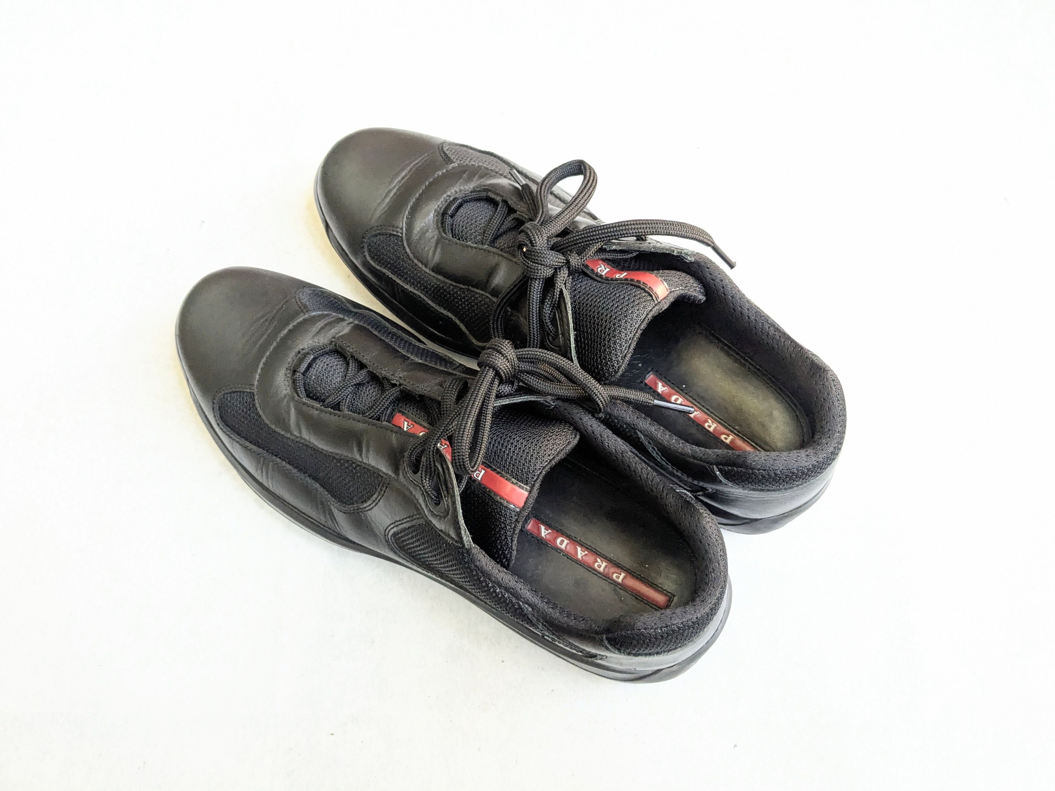 Prada Prada America's Cup Sneakers Black 11 Low Leather Size US 11 / EU 44 - 12 Thumbnail