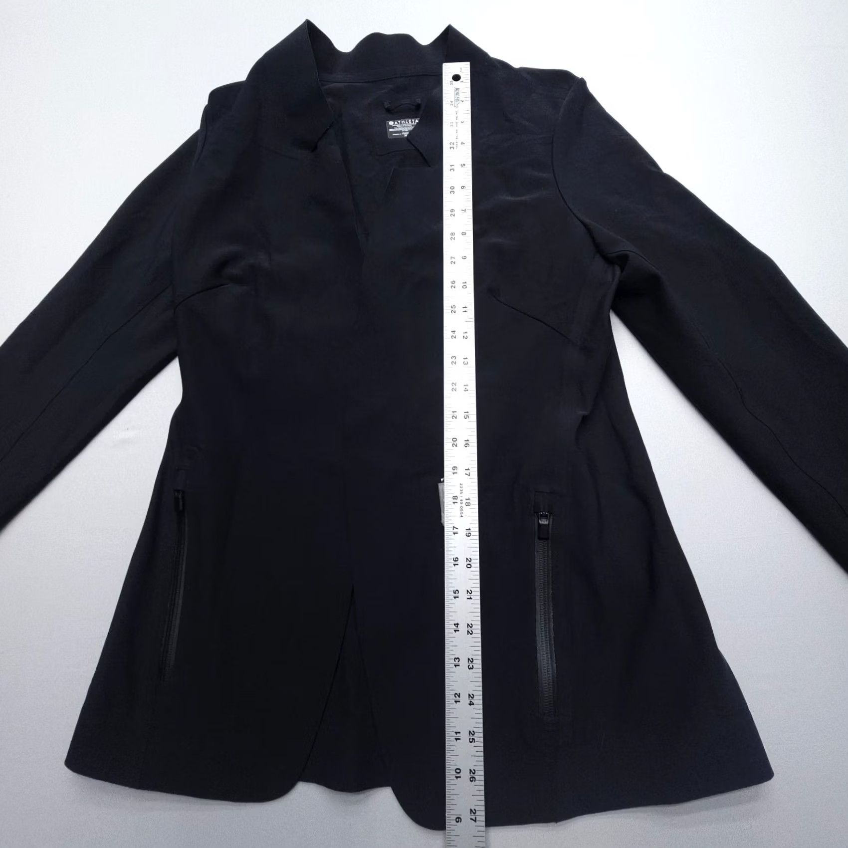 Athleta Athleta Black Stellar Blazer Jacket Open Front Notch Collar Zip Pockets Size M Women Jacket Blazer Fall Spring Summer Winter Size M / US 6-8 / IT 42-44 - 5 Thumbnail