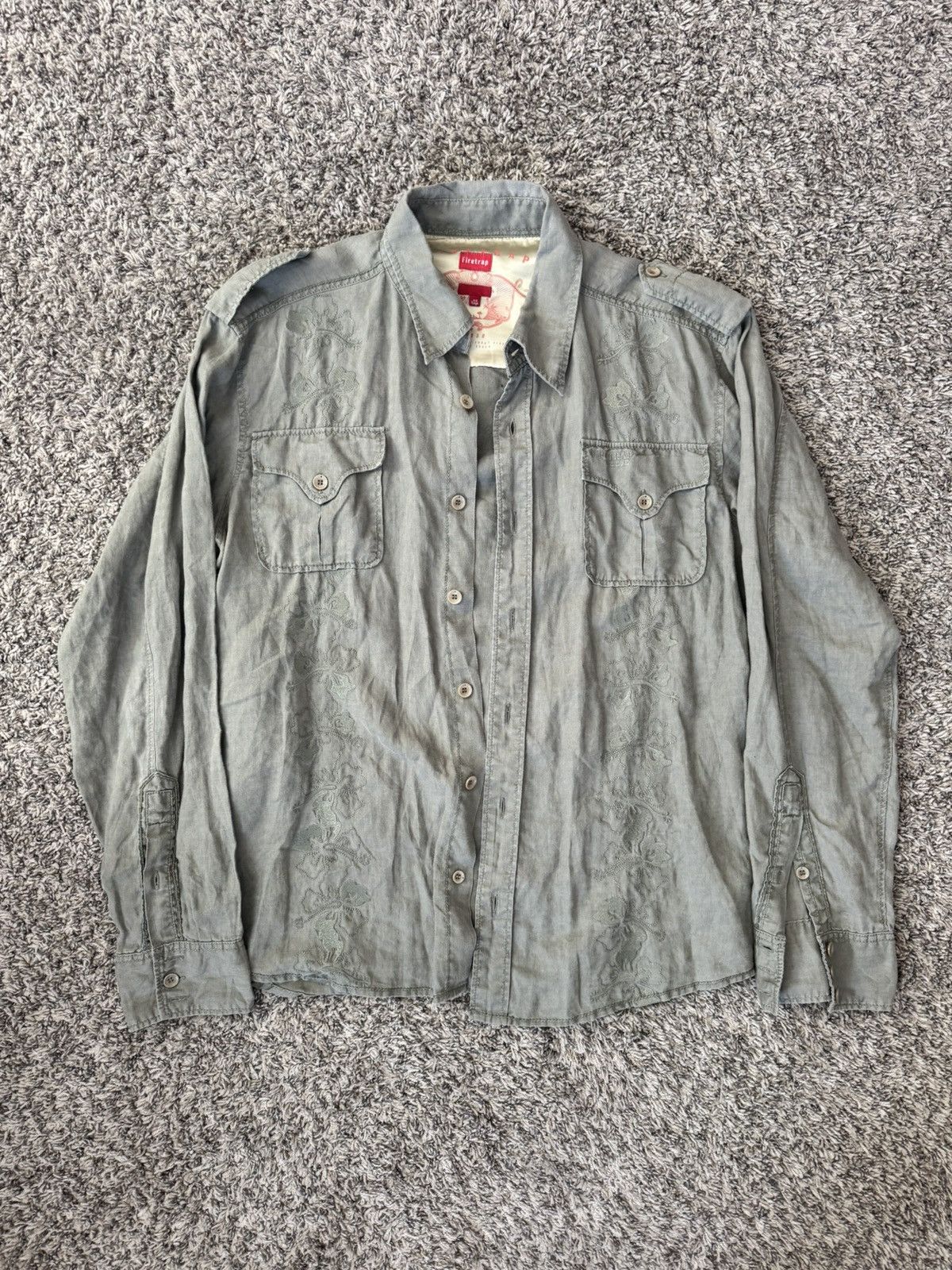 Firetrap Firetrap Long Sleeve Button-up Shirt Size US XXL / EU 58 / 5 - 1 Preview