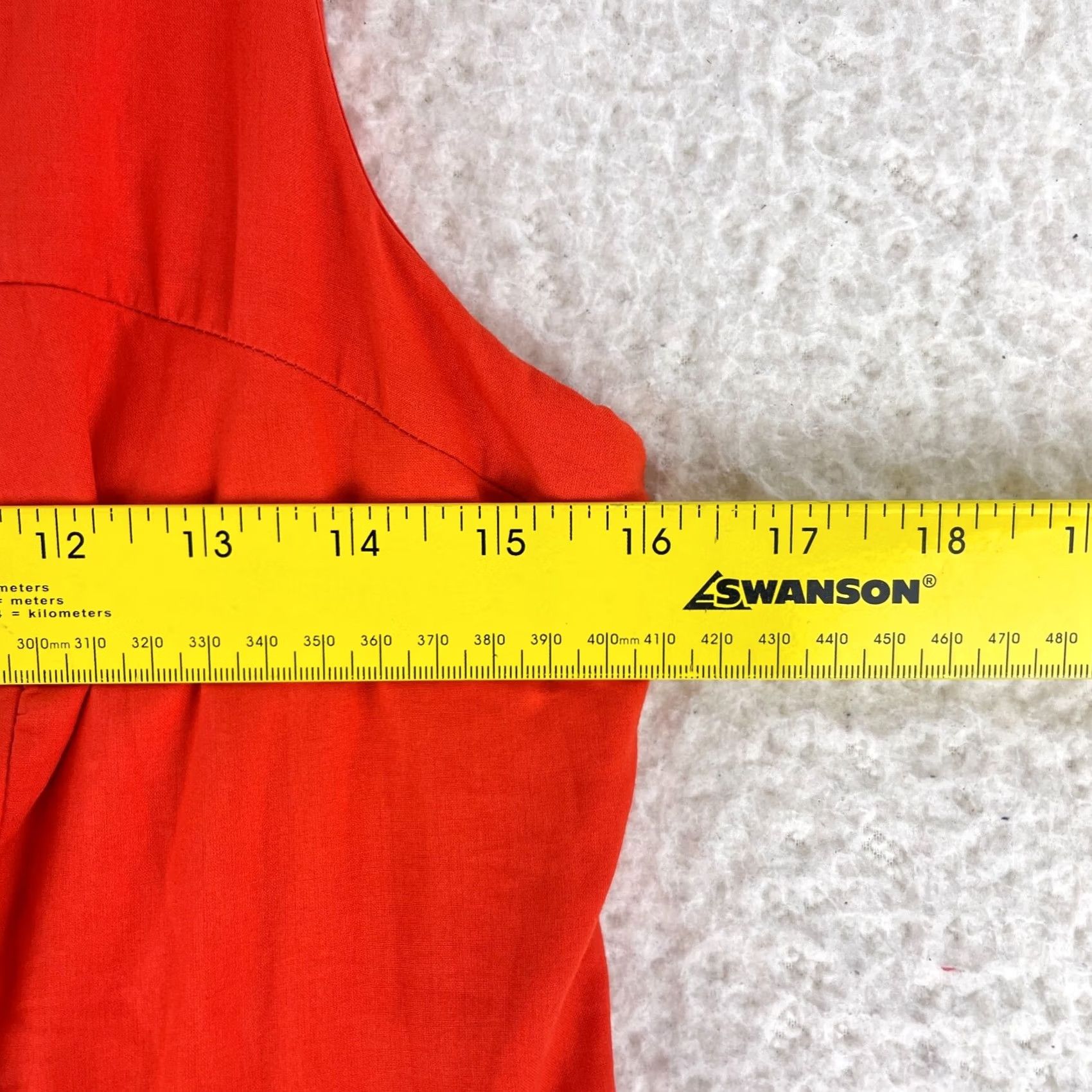 NYDJ NYDJ Swing Dress Womens Size 8 Orange Embroidered Beaded Sleeveless Lined Knee Length Fit & Flare Casual Party Wedding Size M / US 6-8 / IT 42-44 - 4 Thumbnail