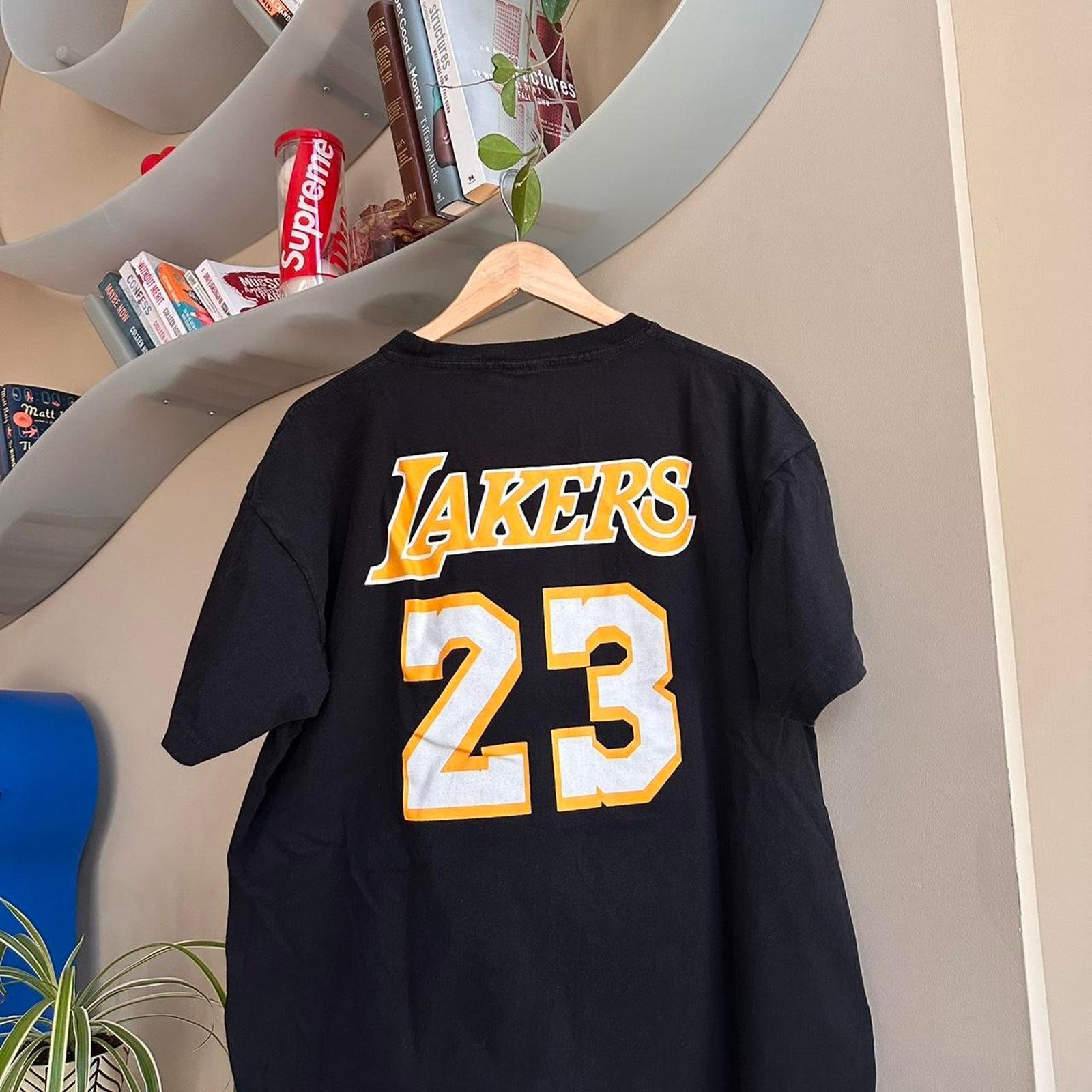 NBA × Vintage Vintage Y2K LeBron James Lakers Shirt Size US XL / EU 56 / 4 - 6 Thumbnail