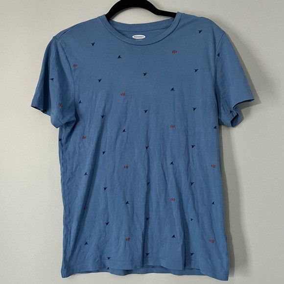 Old Navy Old Navy blue whale dolphin print t-shirt scoop size S Size US S / EU 44-46 / 1 - 1 Thumbnail