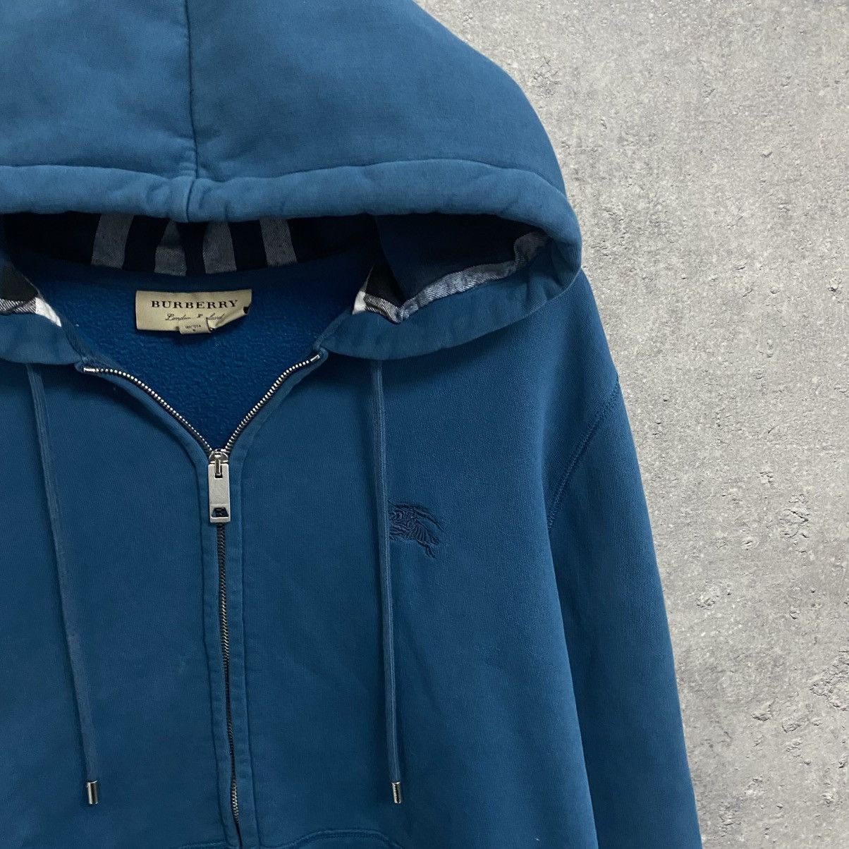 Burberry Blue Burberry zip hoodie Size US L / EU 52-54 / 3 - 5 Thumbnail