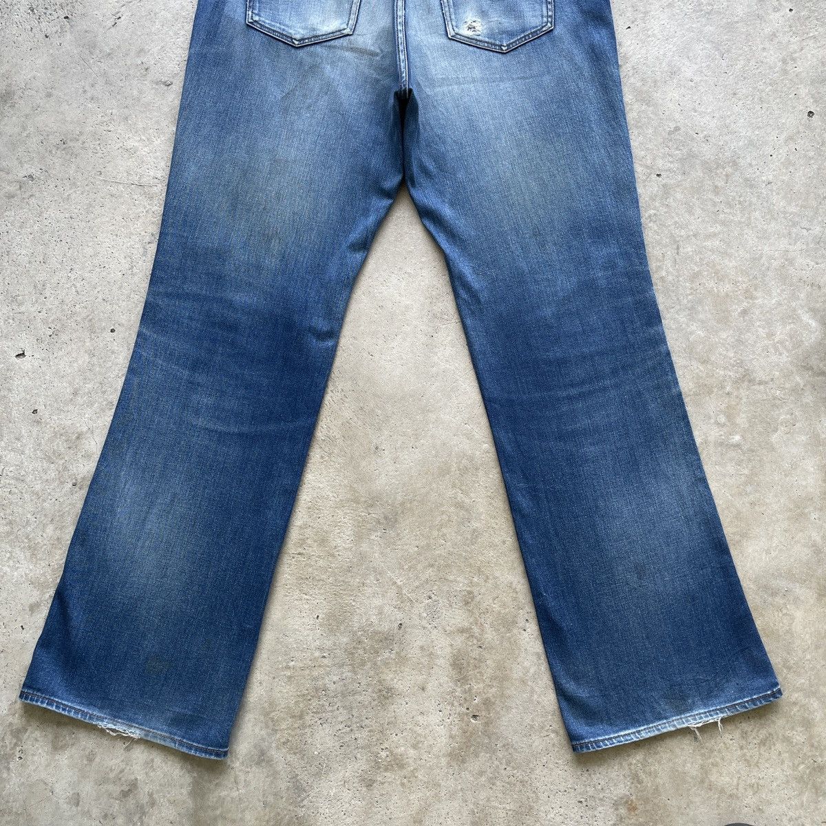Japanese Brand Vintage Japanese Bootcut Distressed Faded Flare Jeans Pants Size US 33 - 10 Thumbnail