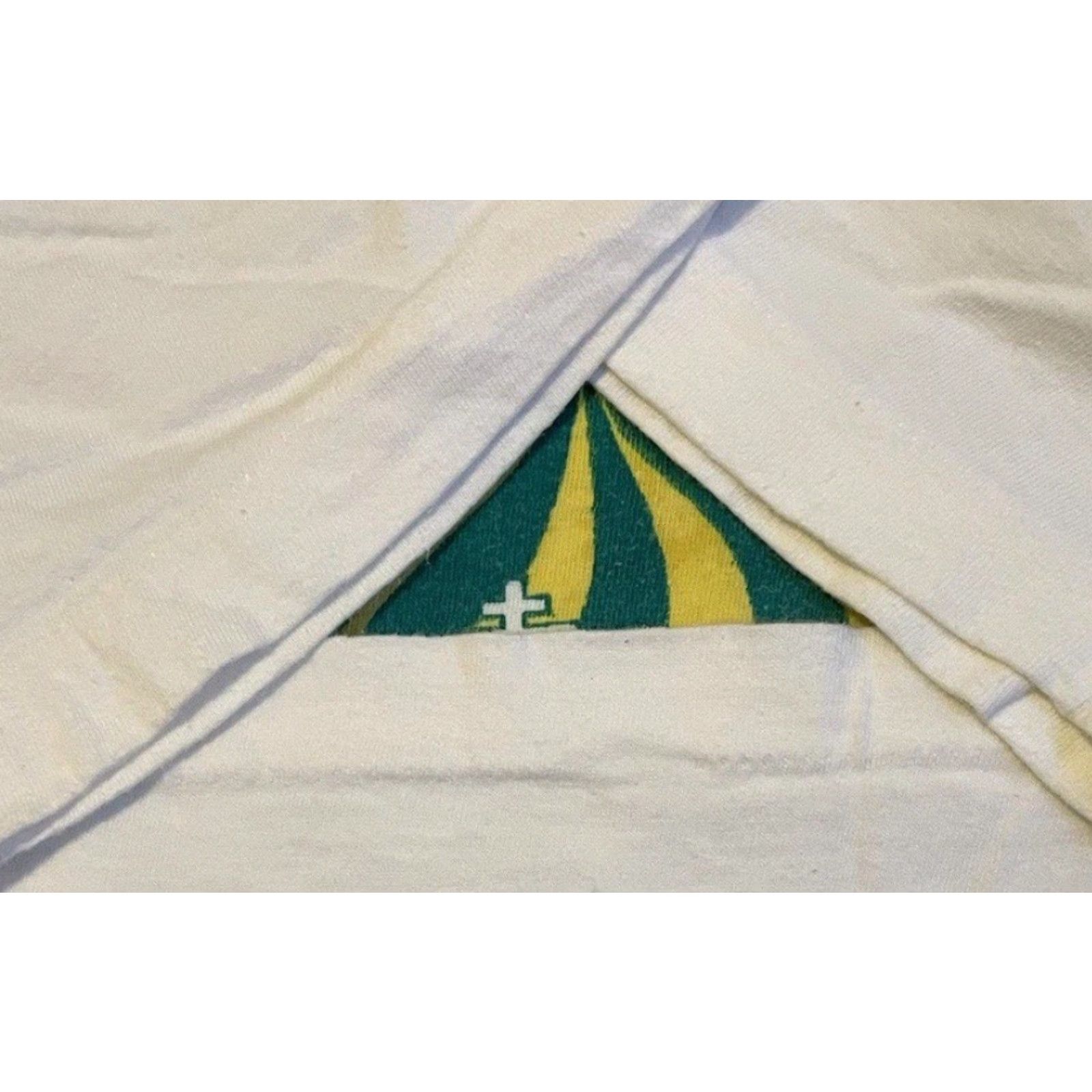 Vintage VINTAGE From Russia With Love Faded Shirt L Moscow College Flag Art Grunge 80s 90s Shirt Mens White Single Stitch Graphic Tee Cap. Size US L / EU 52-54 / 3 - 5 Thumbnail