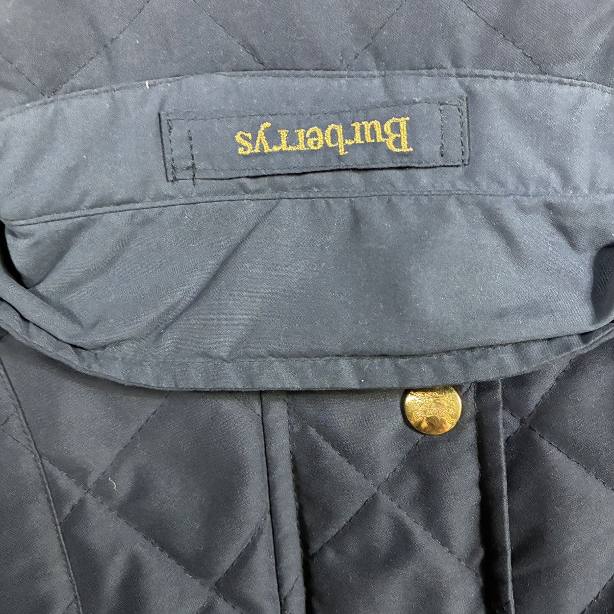 Burberry Burberrys 90s Vintage Quilted Jacket Waterproof Black Size M Size M / US 6-8 / IT 42-44 - 6 Thumbnail