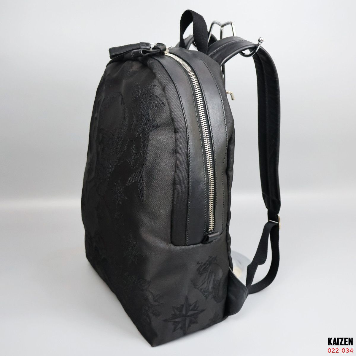 Alexander McQueen ALEXANDER MCQUEEN - LEATHER SKULL TATTOO JACQUARD BACKPACK Size ONE SIZE - 5 Thumbnail
