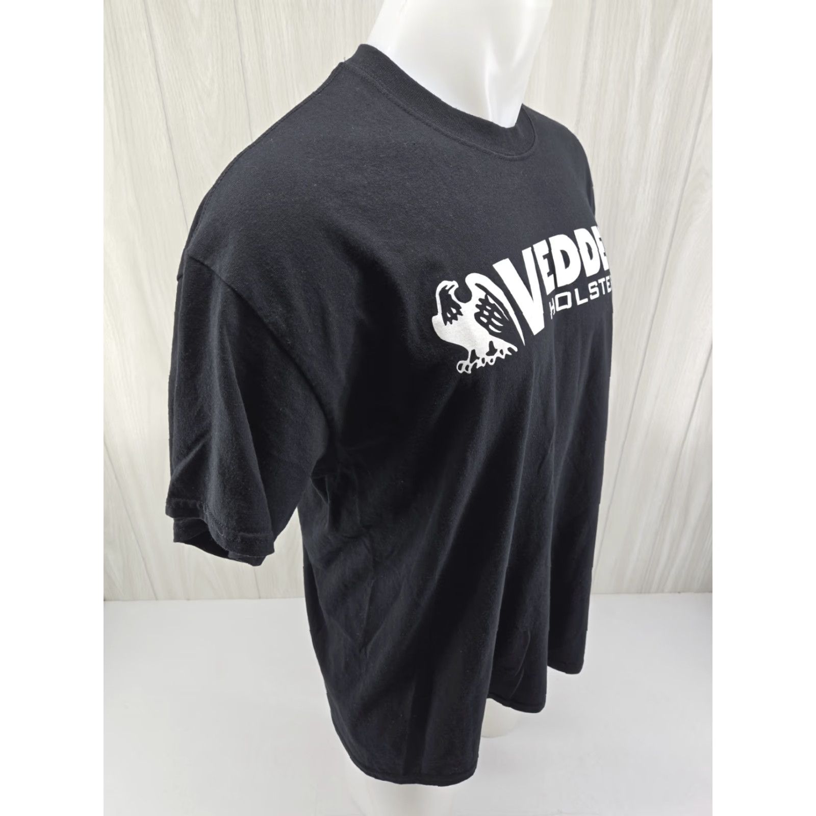 Gildan Vedder Gun Firearm Holsters Black Logo XL T-Shirt Size US XL / EU 56 / 4 - 7 Thumbnail