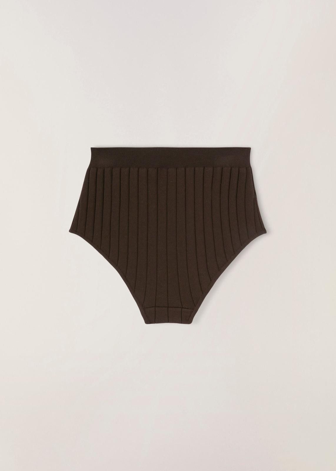 Loro Piana o1srvl11e1024 Cocooning Culotte Fluid Short in Dark Brown Size 26" / US 2 / IT 38 - 2 Thumbnail