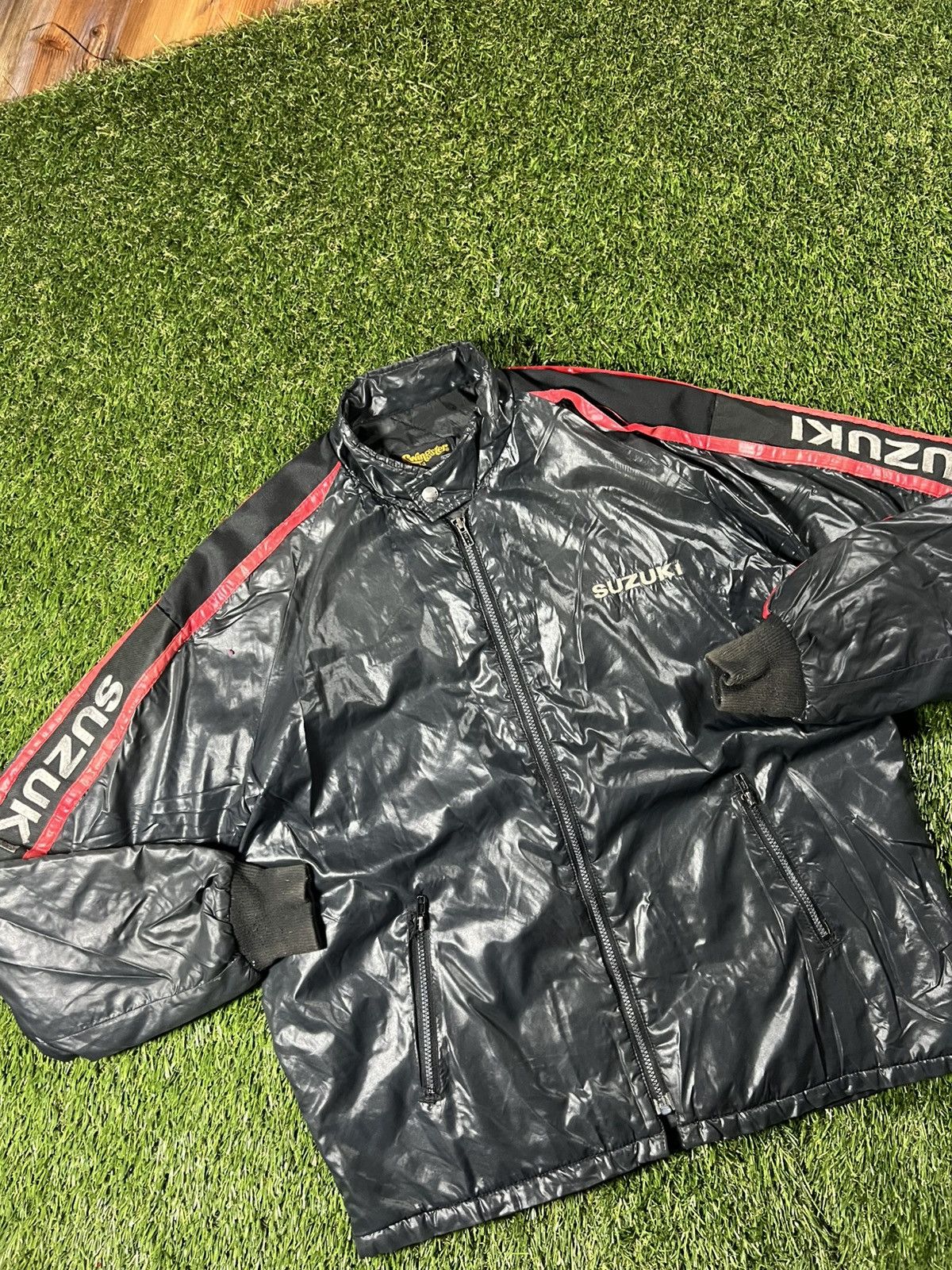 Vintage Vintage 80s Suzuki Swingster Motorcycle Biker Fall Jacket Size US L / EU 52-54 / 3 - 2 Thumbnail