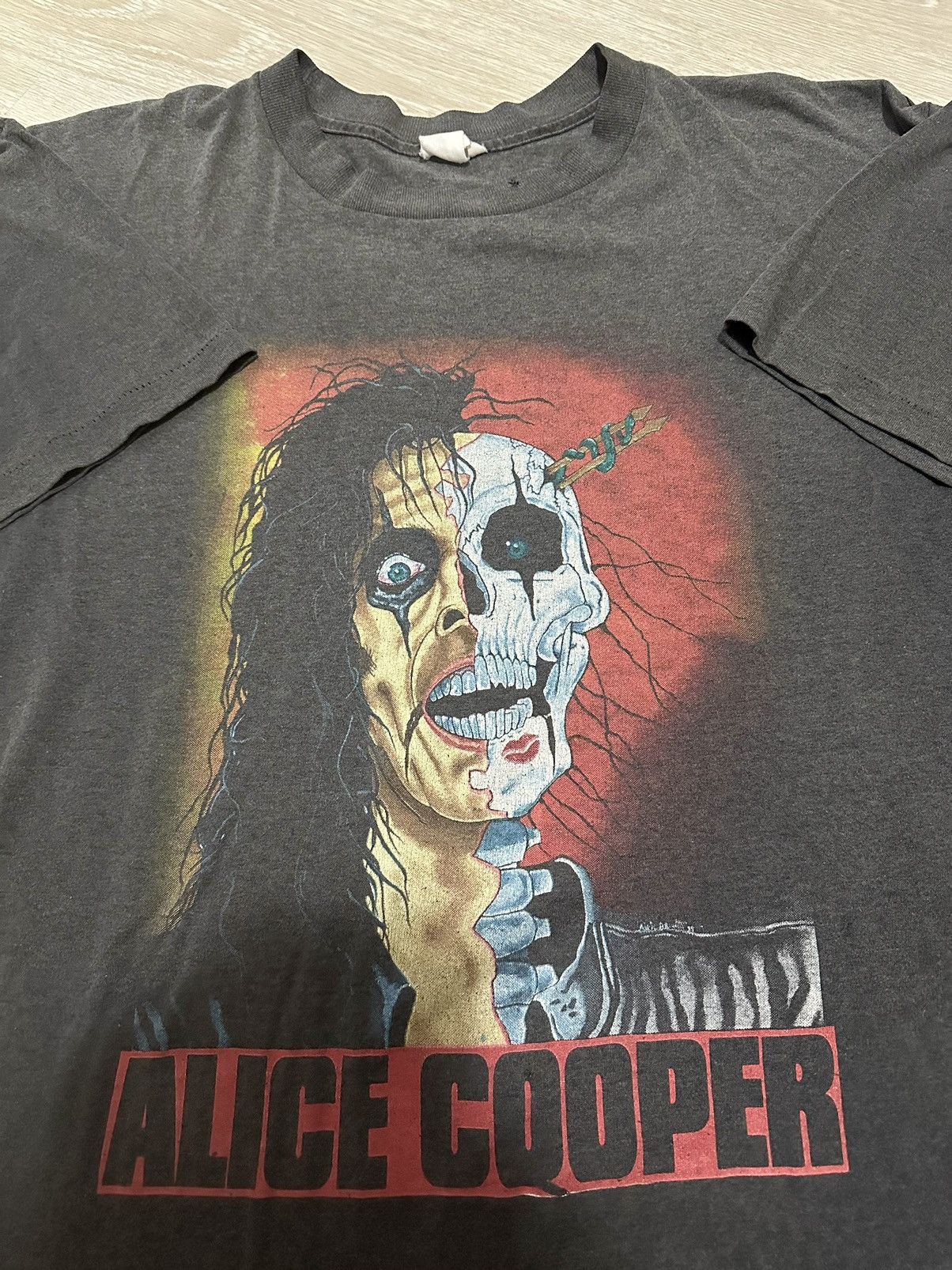 Band Tees × Vintage 1989 Alice cooper Size US S / EU 44-46 / 1 - 2 Thumbnail