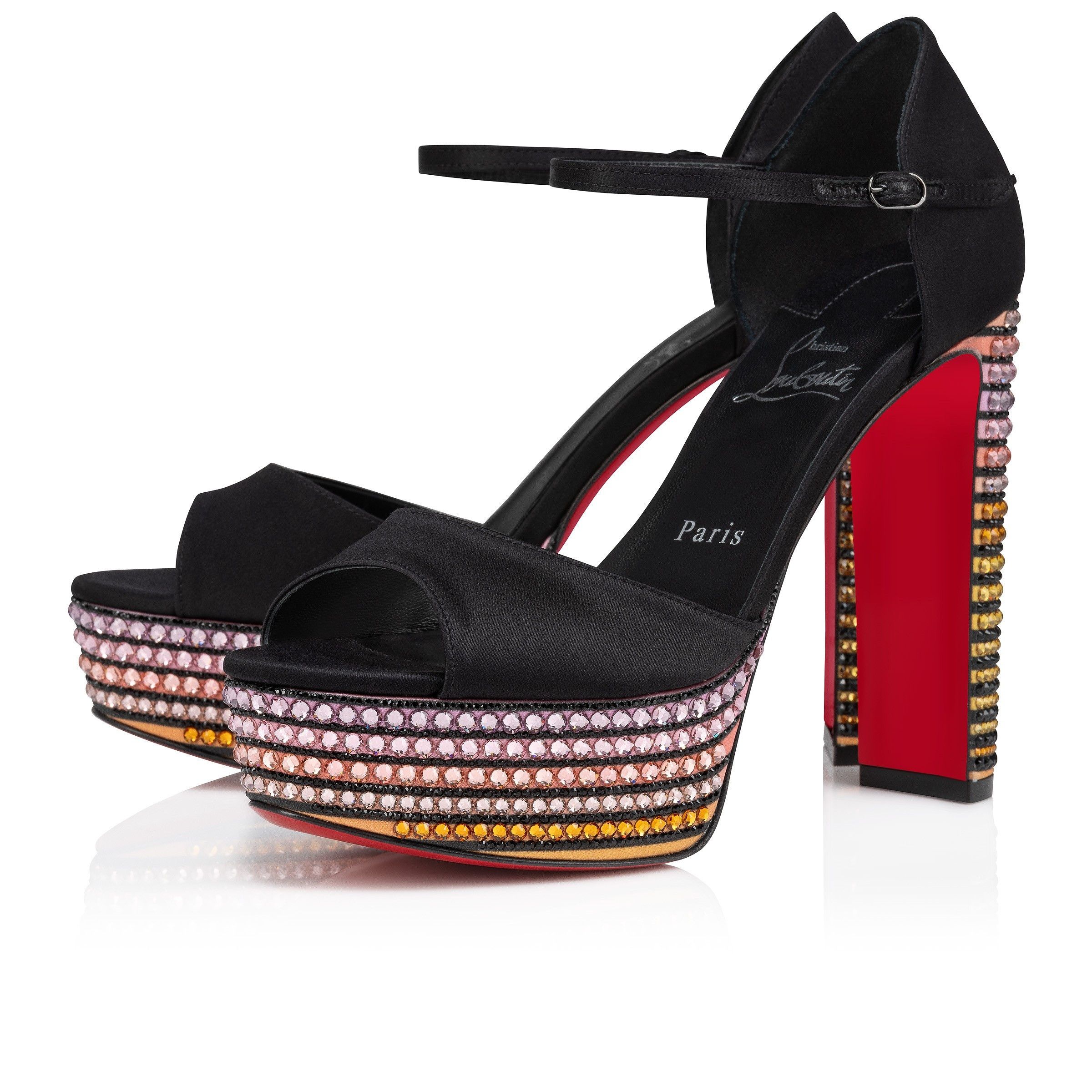 Christian Louboutin sandaloo strass aftersun Size US 5 / IT 35 - 1 Thumbnail