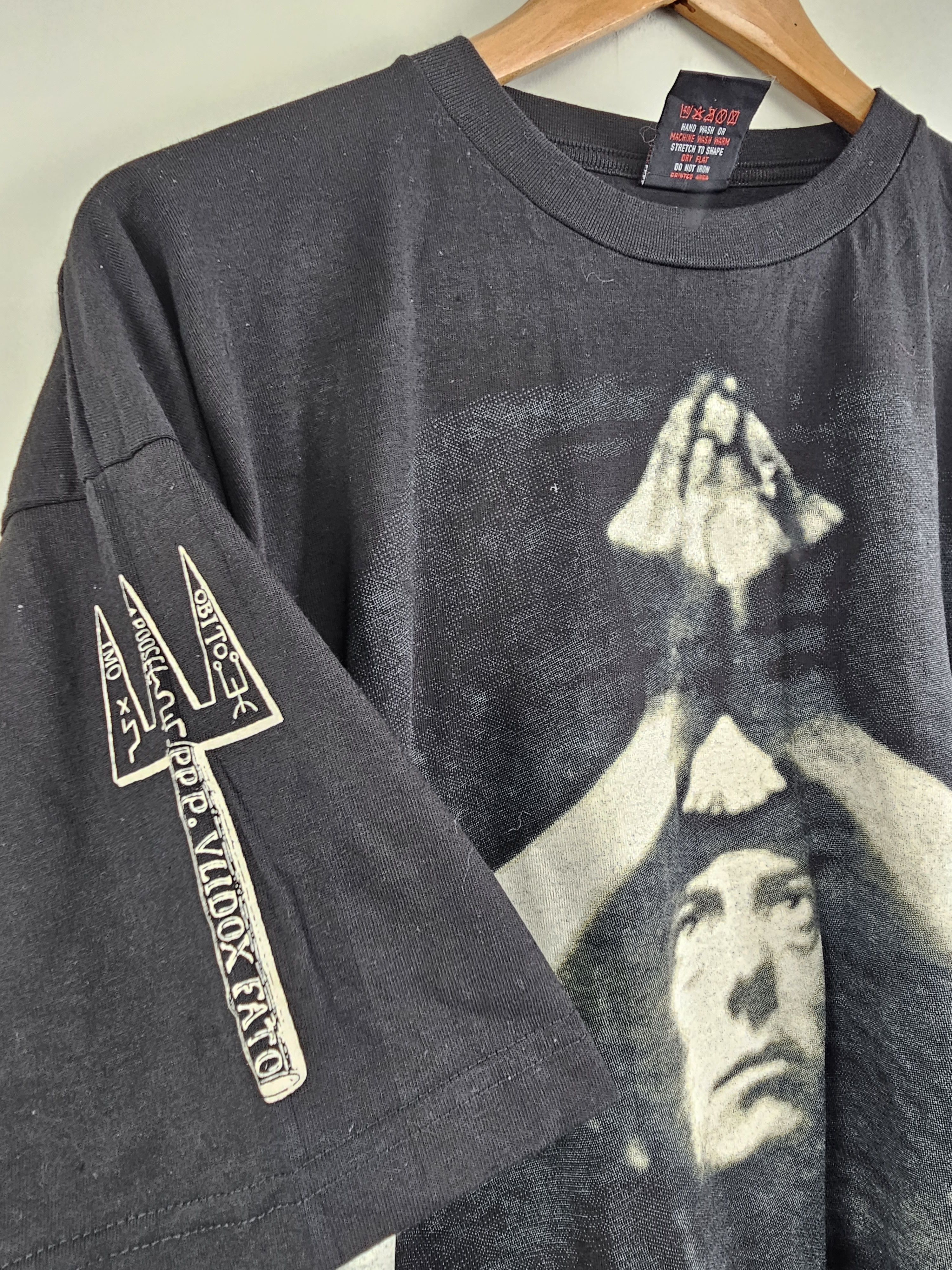 Band Tees 1996 Cradle of Filth Aleister Crowley Thelema 90s Size US XL / EU 56 / 4 - 4 Thumbnail