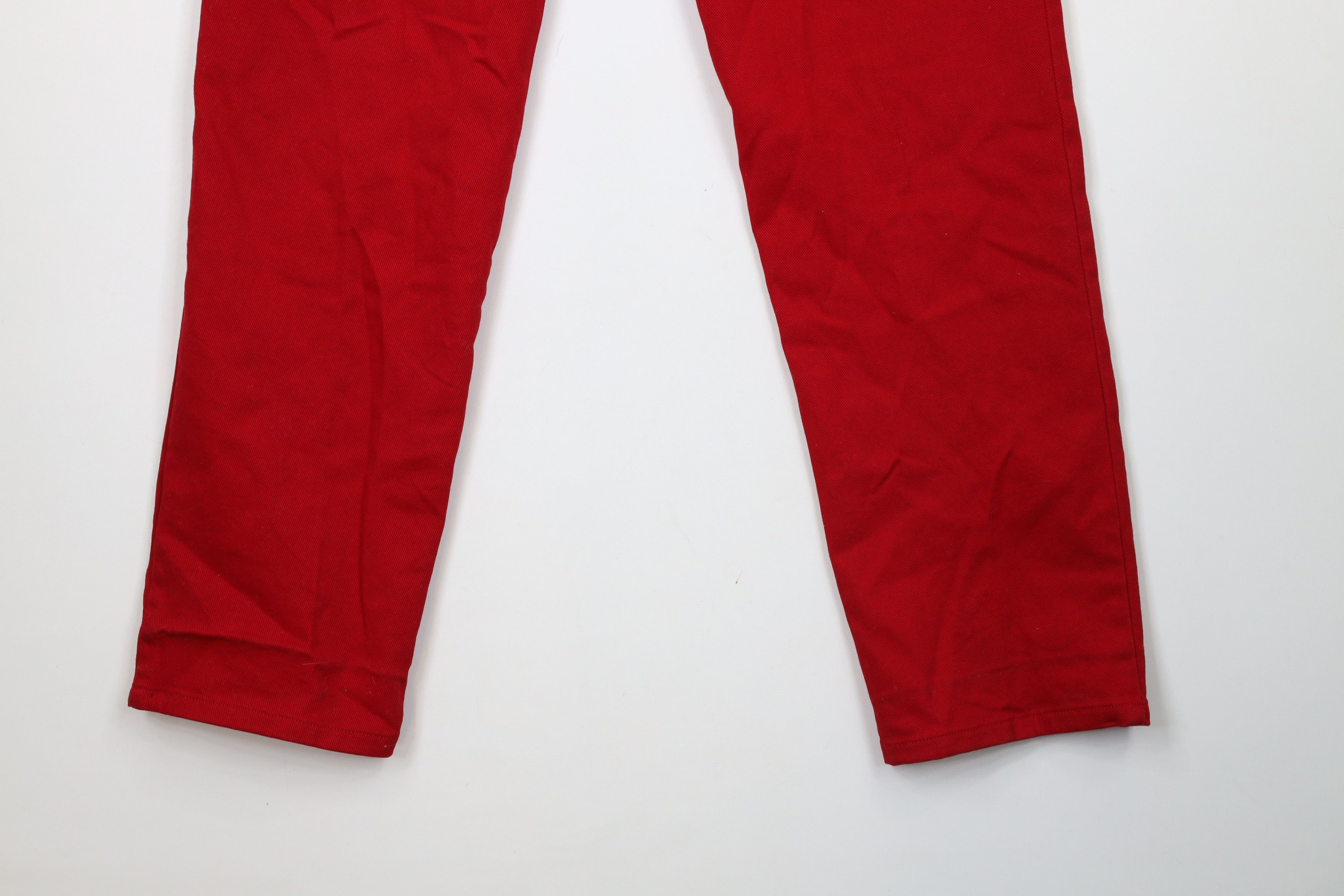 Ralph Lauren × Vintage Vintage 90s Ralph Lauren Straight Leg Denim Jeans Red Size 28" / US 6 / IT 42 - 13 Thumbnail