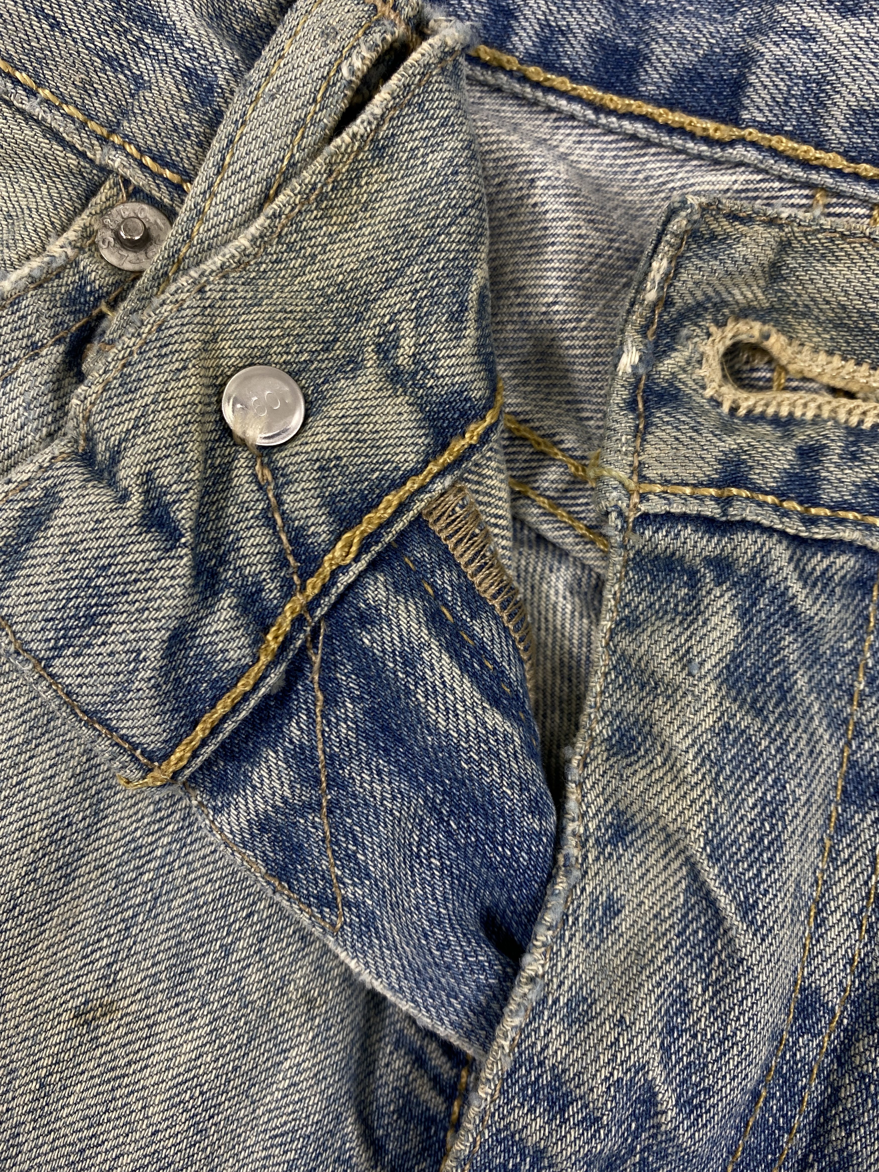 Levi's Distressed Blue Vintage Levi's 505 Jeans 32x31.5 - JN3549 Size US 32 / EU 48 - 6 Thumbnail