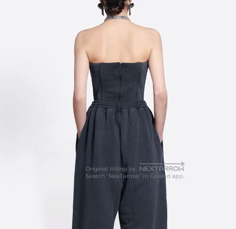 Balenciaga Balenciaga Distressed faded effect black zip-up bustier, c Size XS / US 0-2 / IT 36-38 - 4 Thumbnail