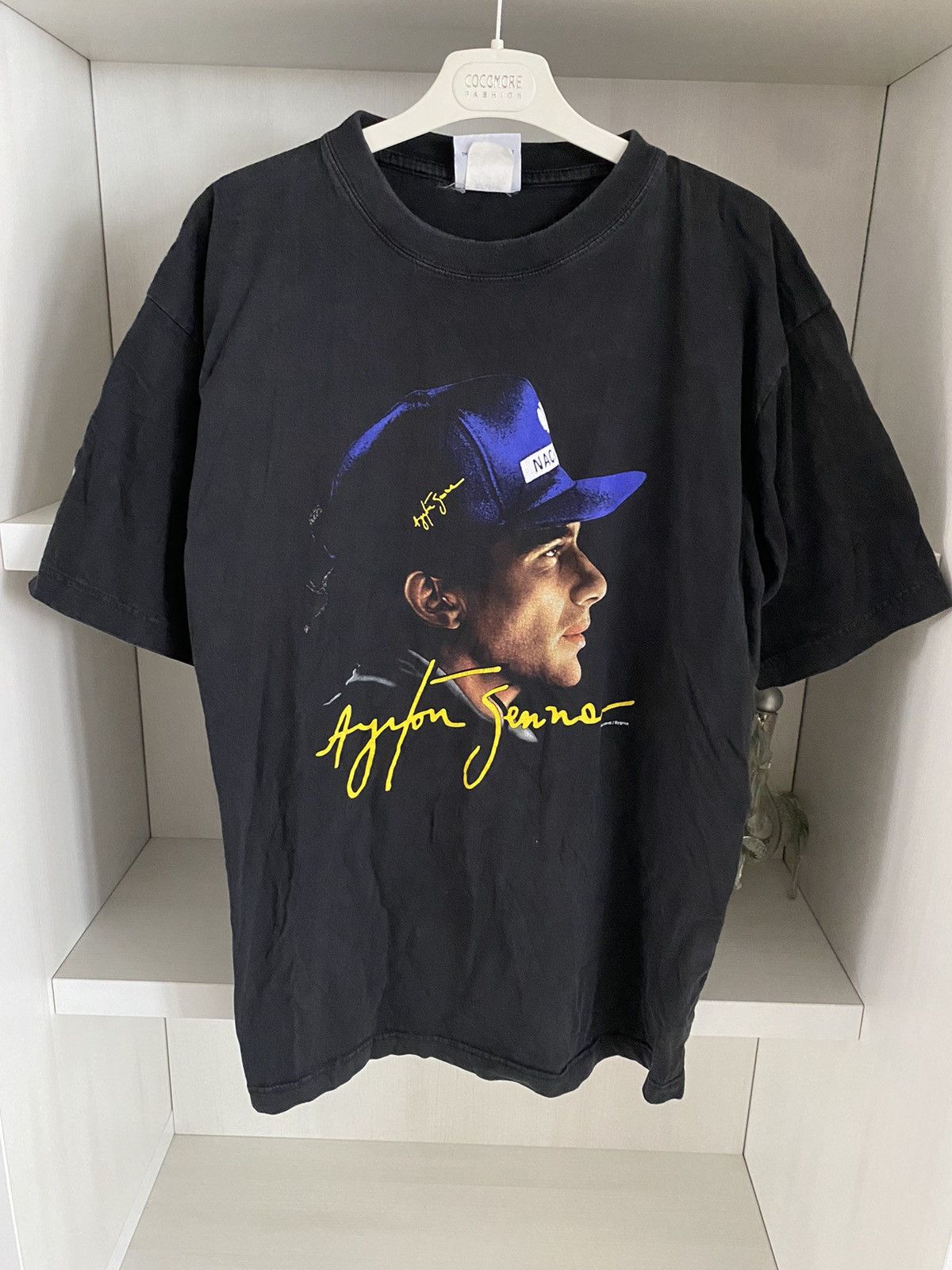 Formula 1 1987 Ayrton Senna Formula 1 World Championship Tee Size US L / EU 52-54 / 3 - 2 Thumbnail