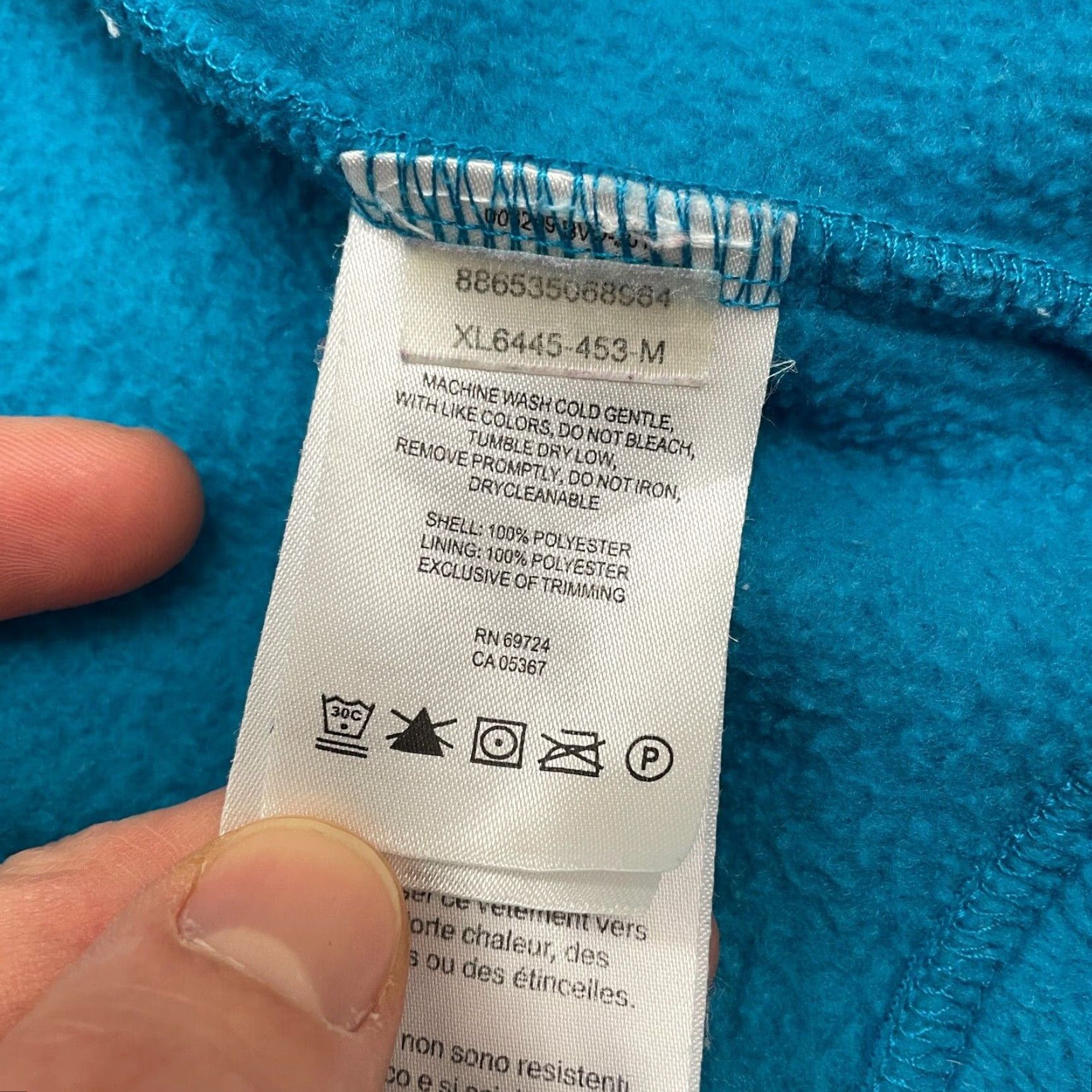 Vintage Columbia Benton Springs Fleece Jacket Womens Medium Blue Full Zip Outdoor Hiking Size M / US 6-8 / IT 42-44 - 6 Thumbnail