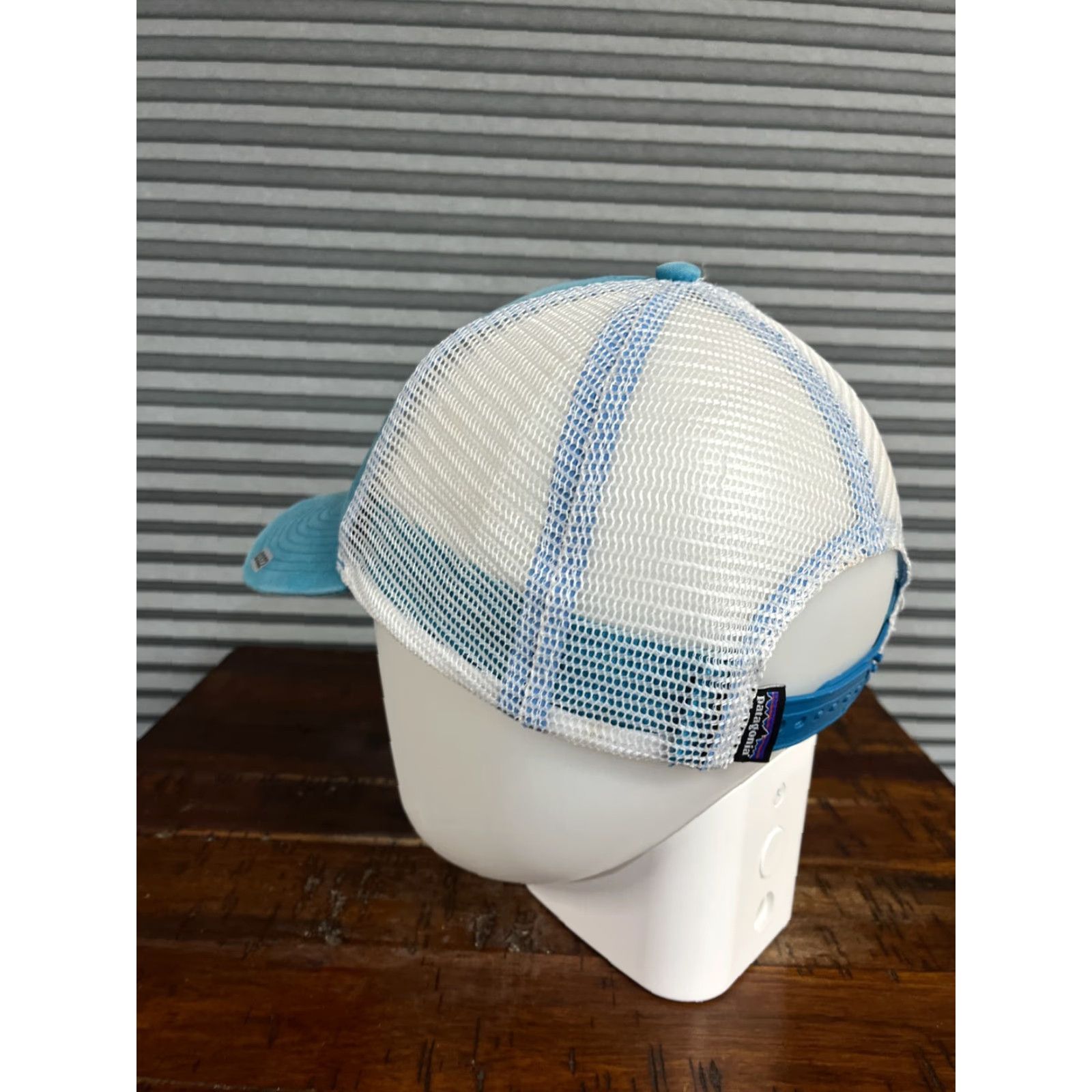 Patagonia VINTAGE Patagonia Hat Cap Snap Back Adult Blue Cotton Polyester Trucker Size ONE SIZE - 5 Thumbnail