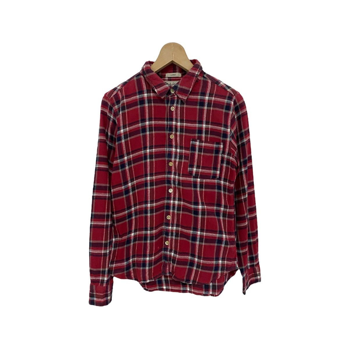 Japanese Brand × Vintage Under wraps Plaid Tartan Flannel Shirt Size S / US 4 / IT 40 - 1 Thumbnail