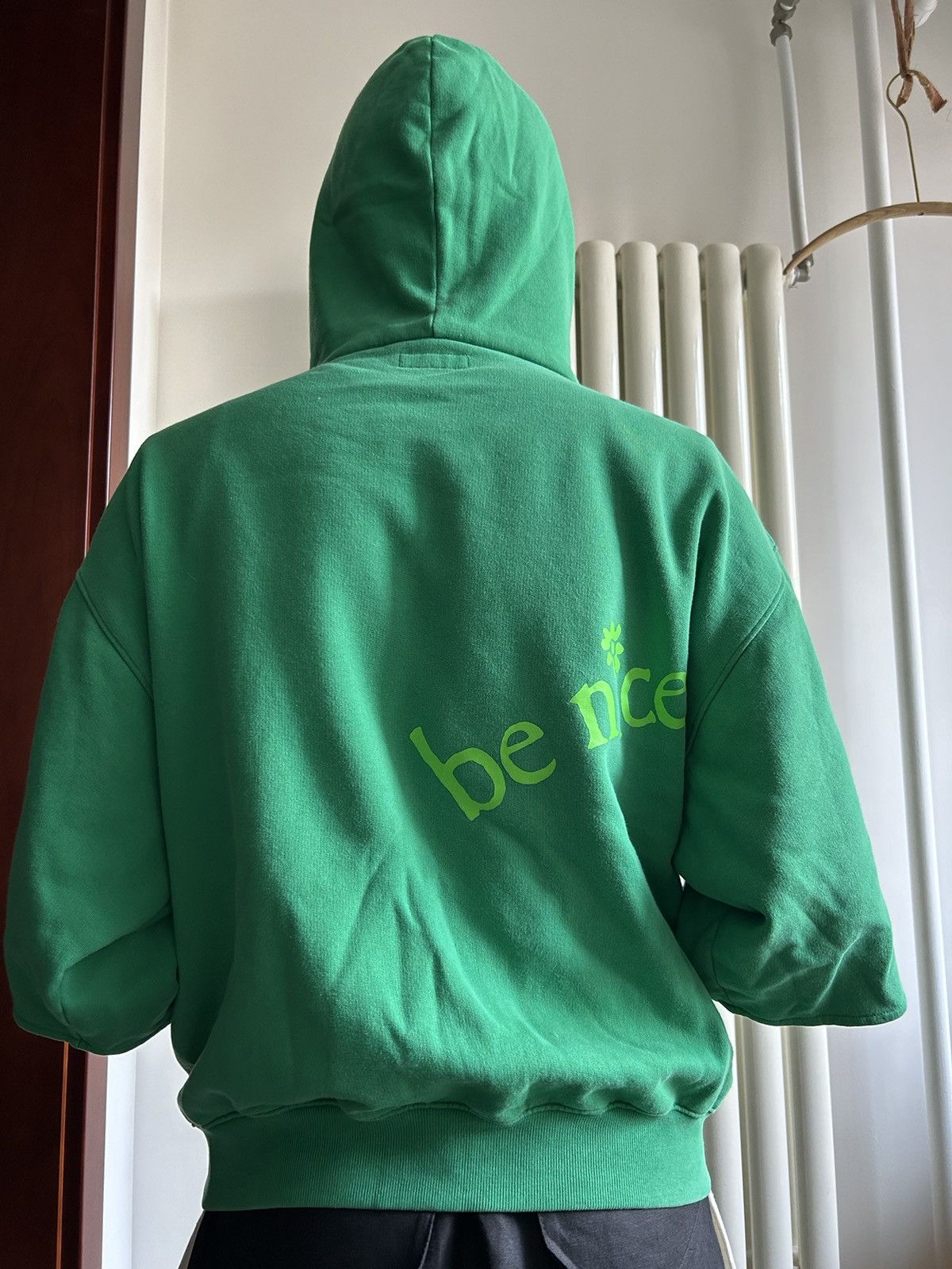 ERL ERL green short cut ‘wide cuff venice’ hoody Size US L / EU 52-54 / 3 - 11 Thumbnail