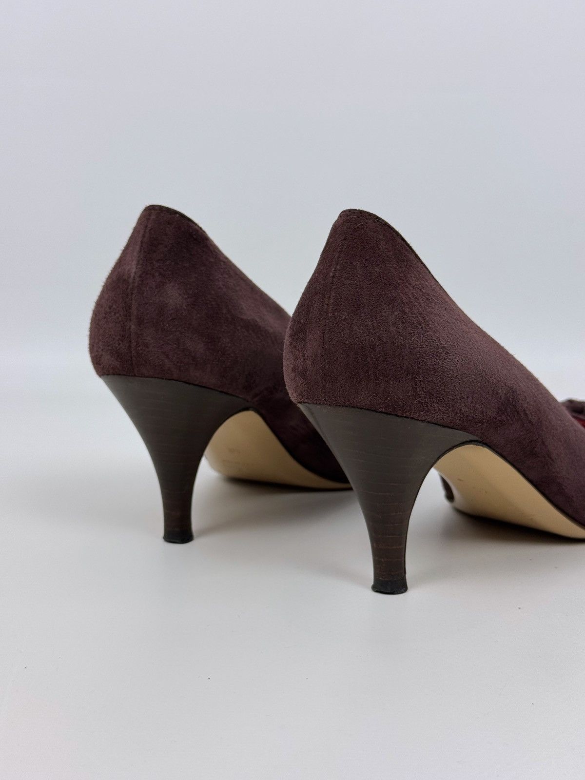 Loro Piana Loro Piana Escarpins Suede Purple Heels Size US 10 / IT 40 - 10 Thumbnail