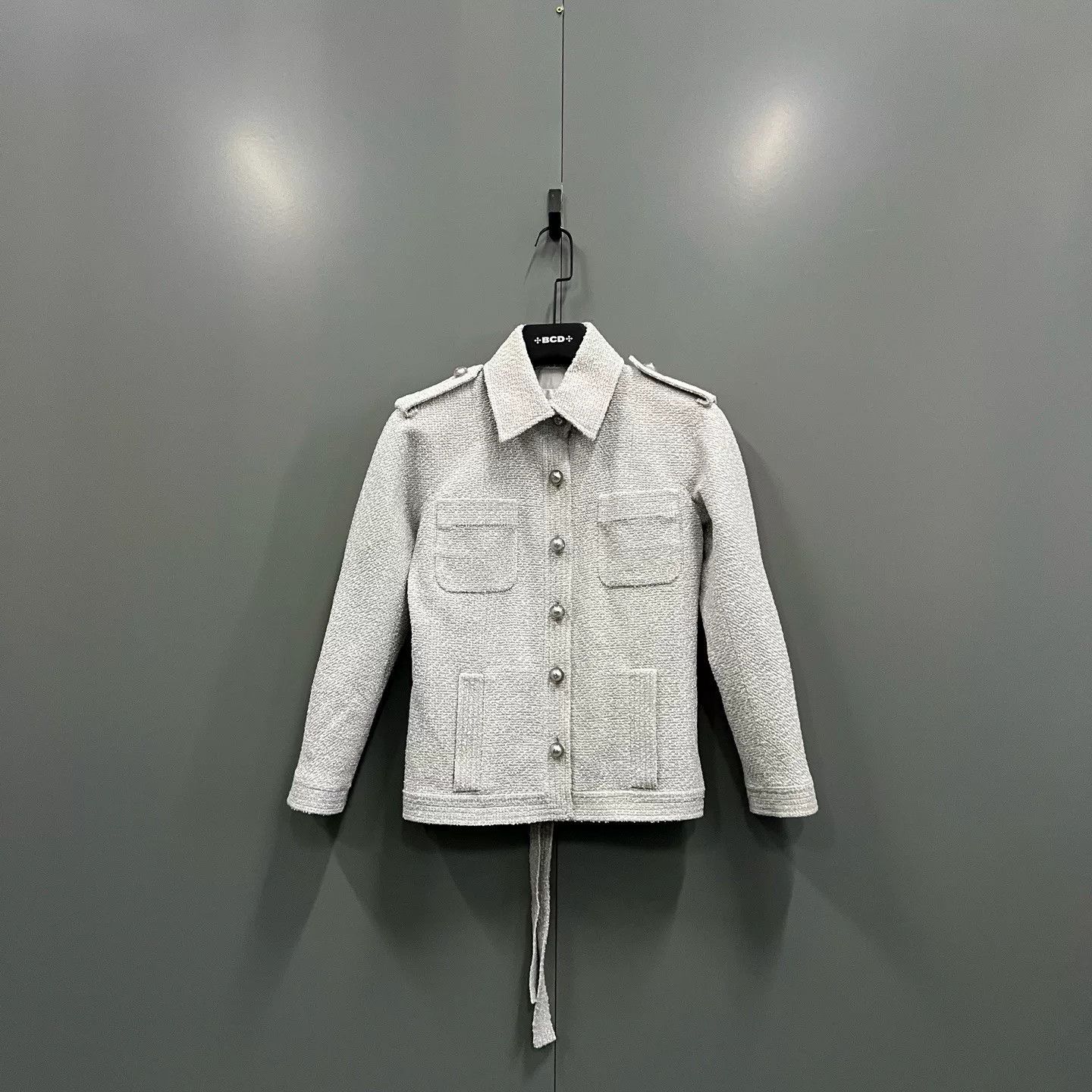 Chanel chanel silver gray woven jacket size 34 Size XS / US 0-2 / IT 36-38 - 1 Thumbnail