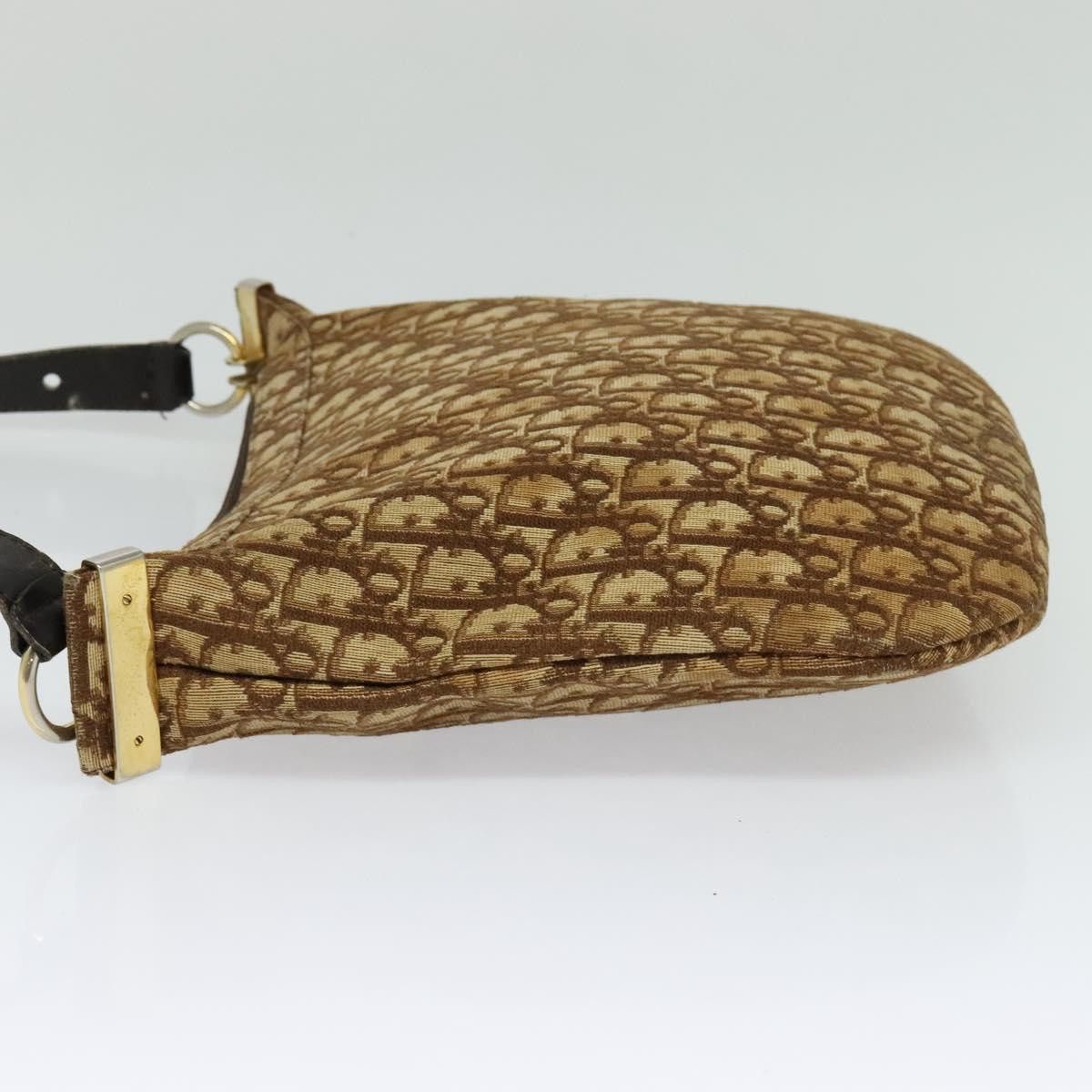 Dior DIOR Trotter Canvas Shoulder Bag Brown Gold Size ONE SIZE - 4 Thumbnail