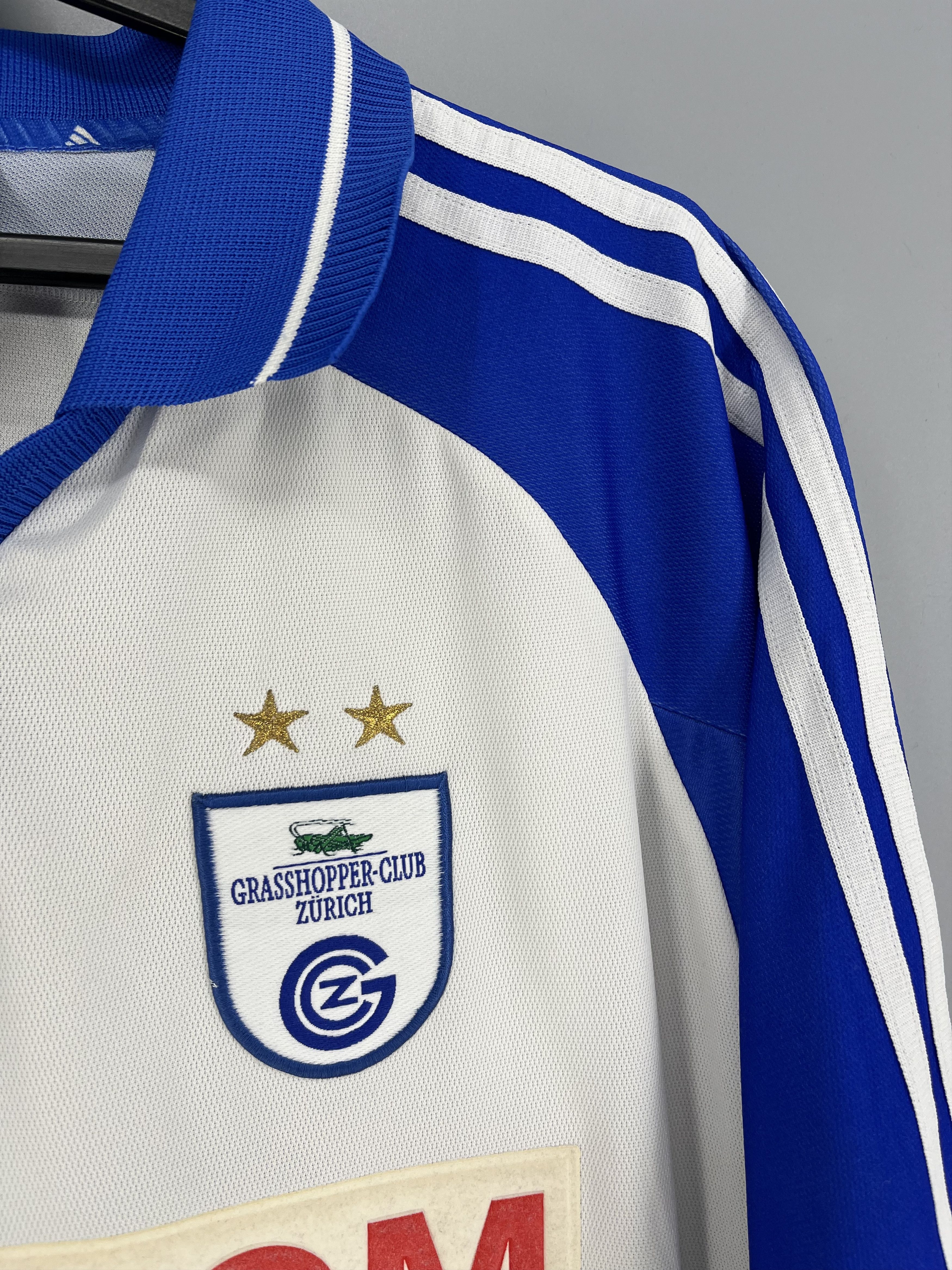 Adidas GRASSHOPPER 2001 2002 HOME SHIRT JERSEY ADIDAS Size US XL / EU 56 / 4 - 7 Thumbnail