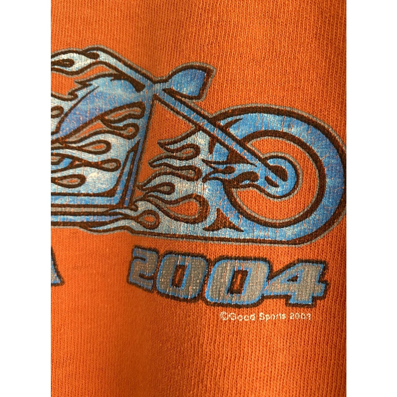 Delta VINTAGE Daytona Bike Week Orange Shirt Mens L Biker Harley Club 2004 Shirt T-Shirt Orange Mens L Size US L / EU 52-54 / 3 - 3 Thumbnail