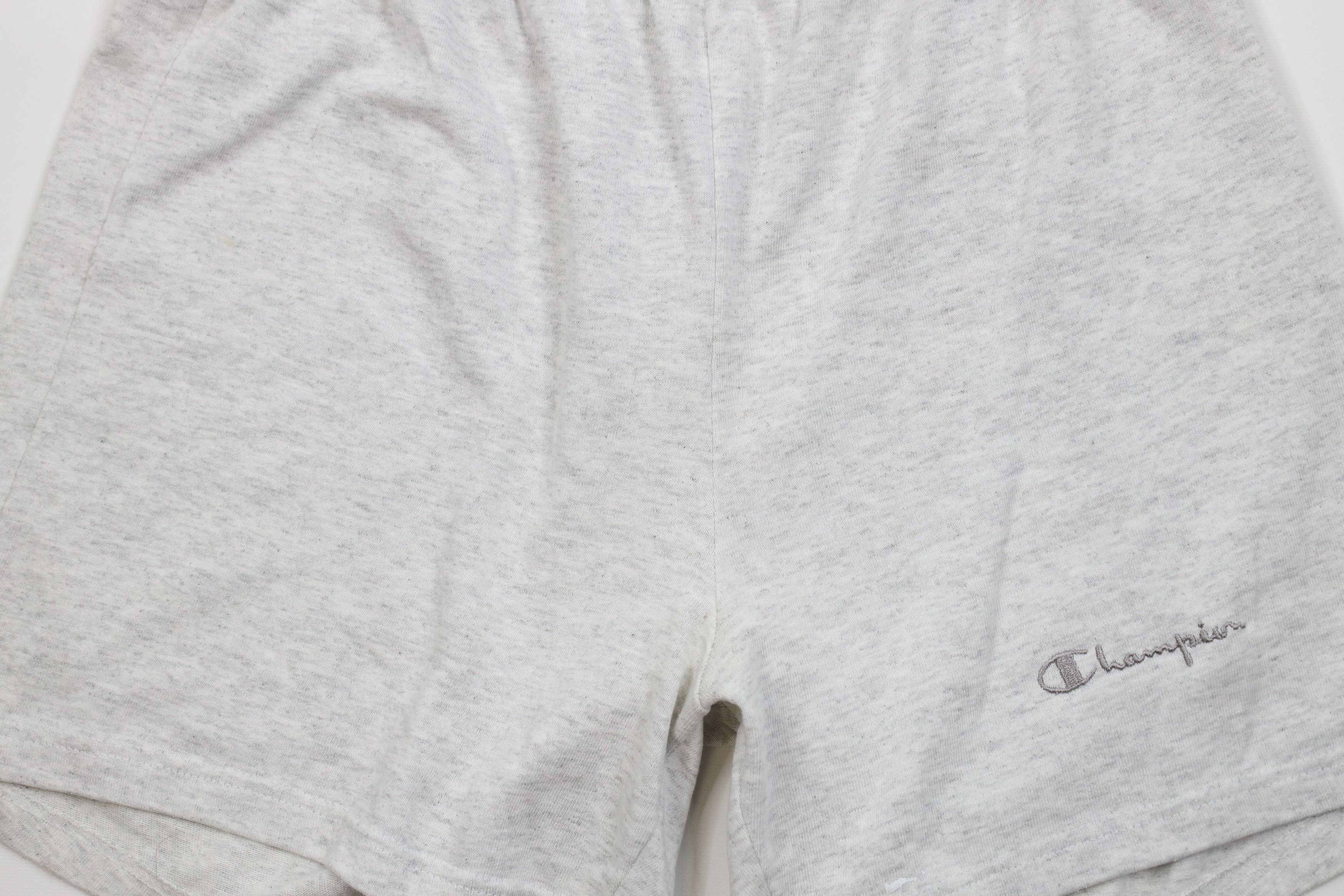 Champion Vintage 90s Champion Above Knee Shorts Heather Gray USA Size US 36 / EU 52 - 3 Thumbnail