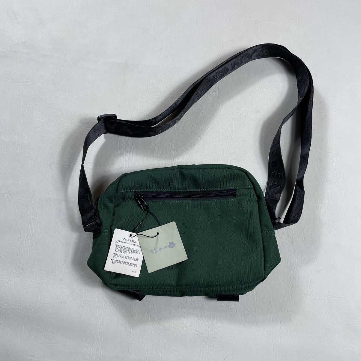 Ne-Net Ne-Net Nya Cat Green Canvas Crossbody Bag Size ONE SIZE - 9 Thumbnail