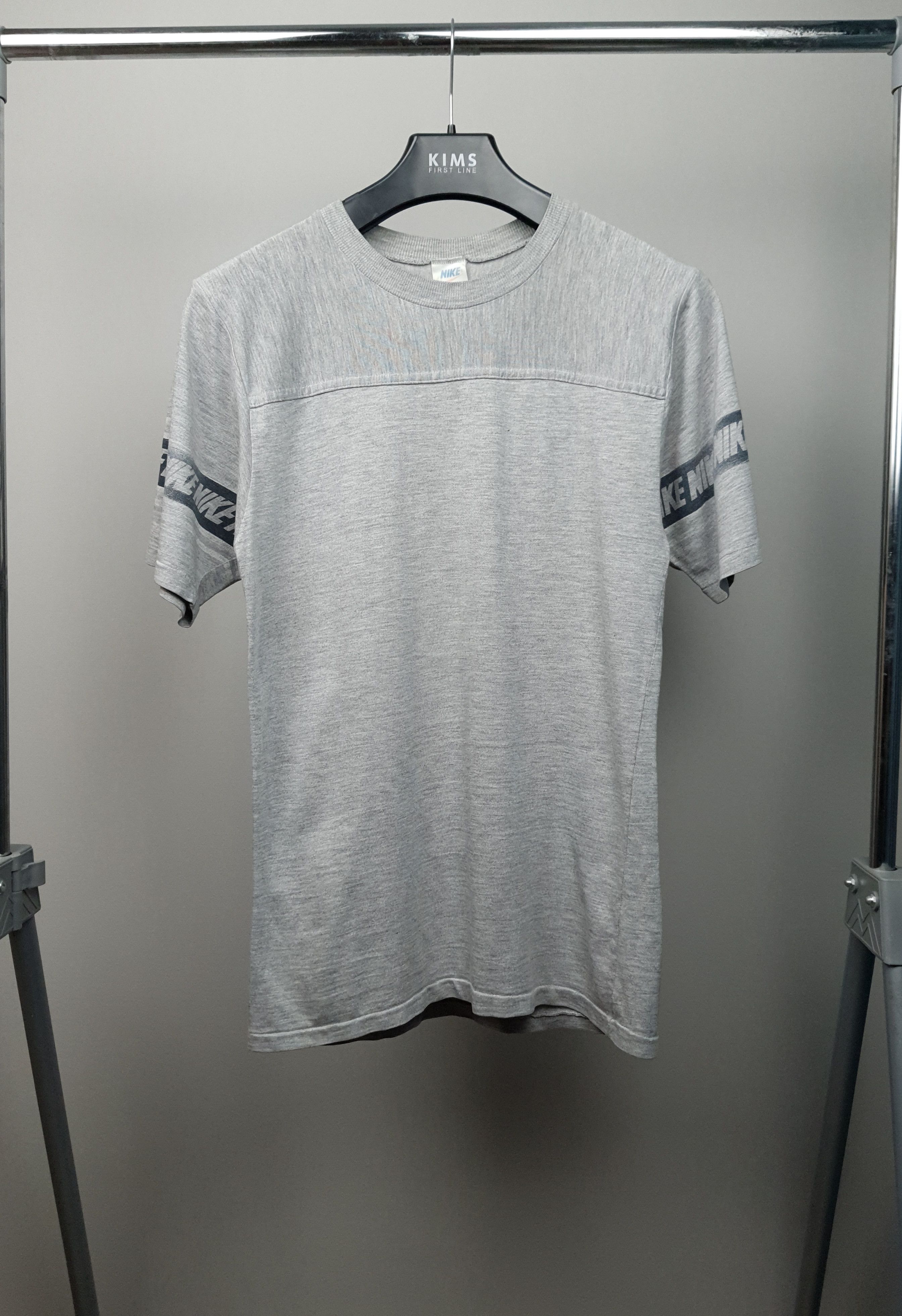 Nike × Vintage RARE 1970s USA Vintage Nike Monogram Logo on Sleeve Size US L / EU 52-54 / 3 - 1 Thumbnail