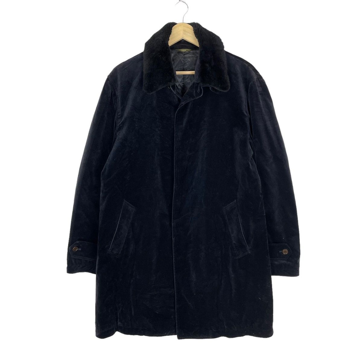 Velvet 🔥YOHJI YAMAMOTO A.A.R VELVET MOLESKIN FUR COLLAR JACKET Size US XL / EU 56 / 4 - 4 Thumbnail