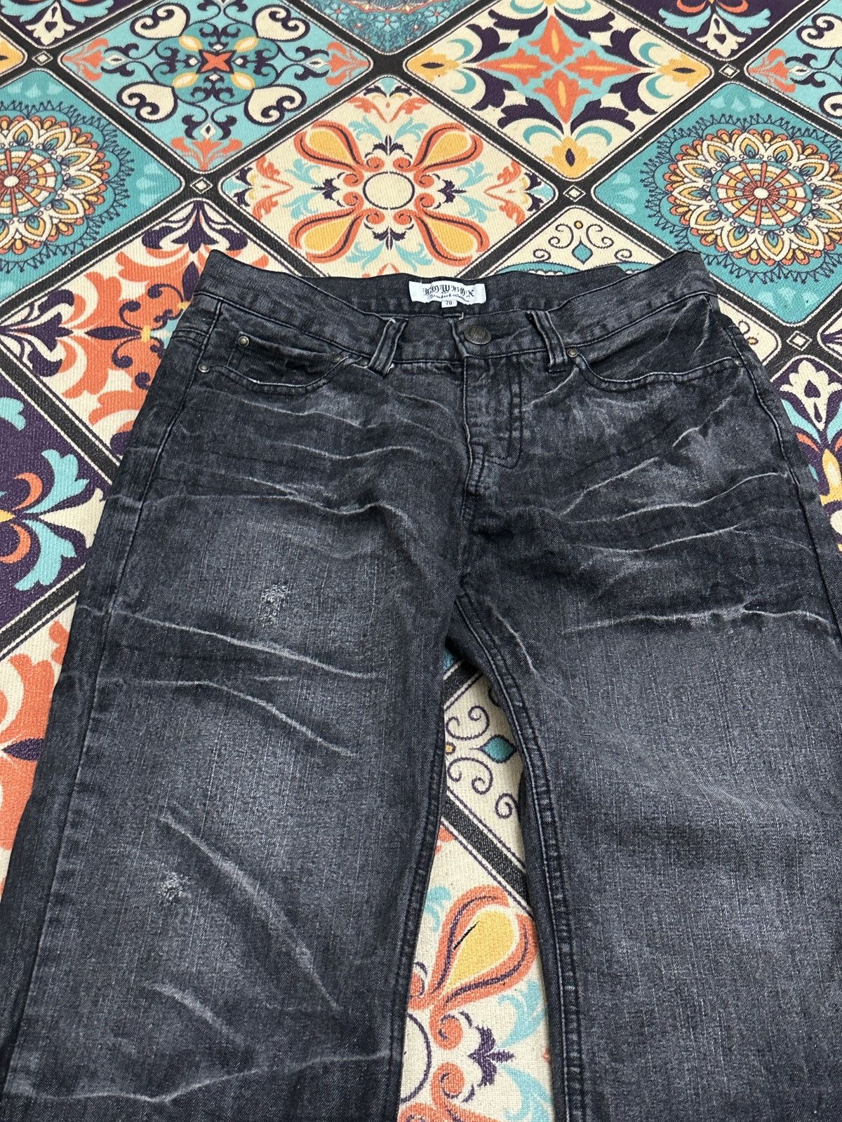 LOWBOX Lowbox Japan Claw Mark Whiskers Jeans Size US 30 / EU 46 - 5 Thumbnail