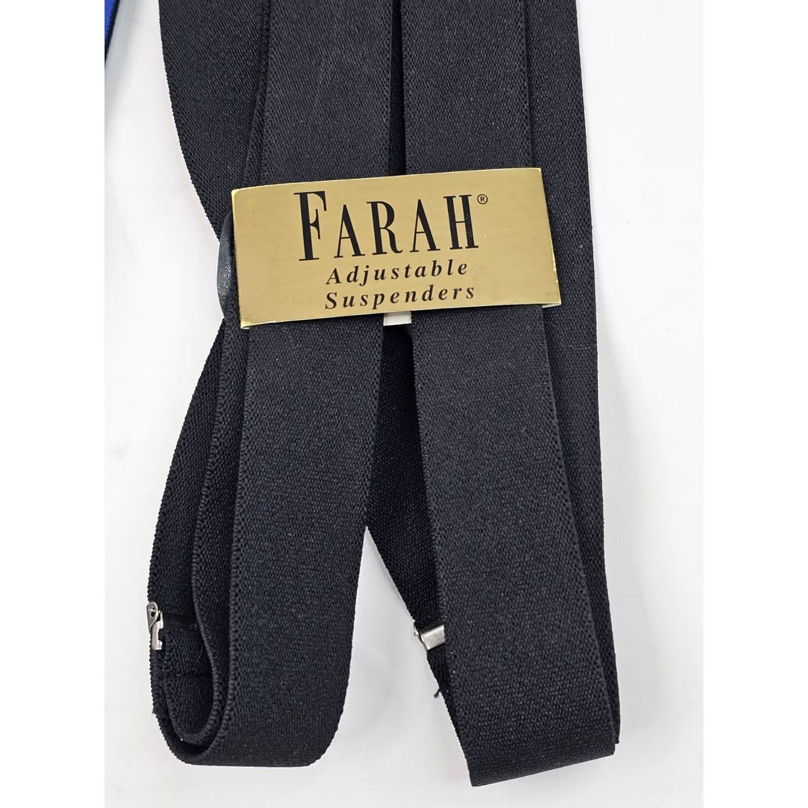 Farah Farah Vtg Suspenders LOT x 2 Extra Long Adjustable Silver Clasp 1.25" Wide NEW Size ONE SIZE - 5 Thumbnail